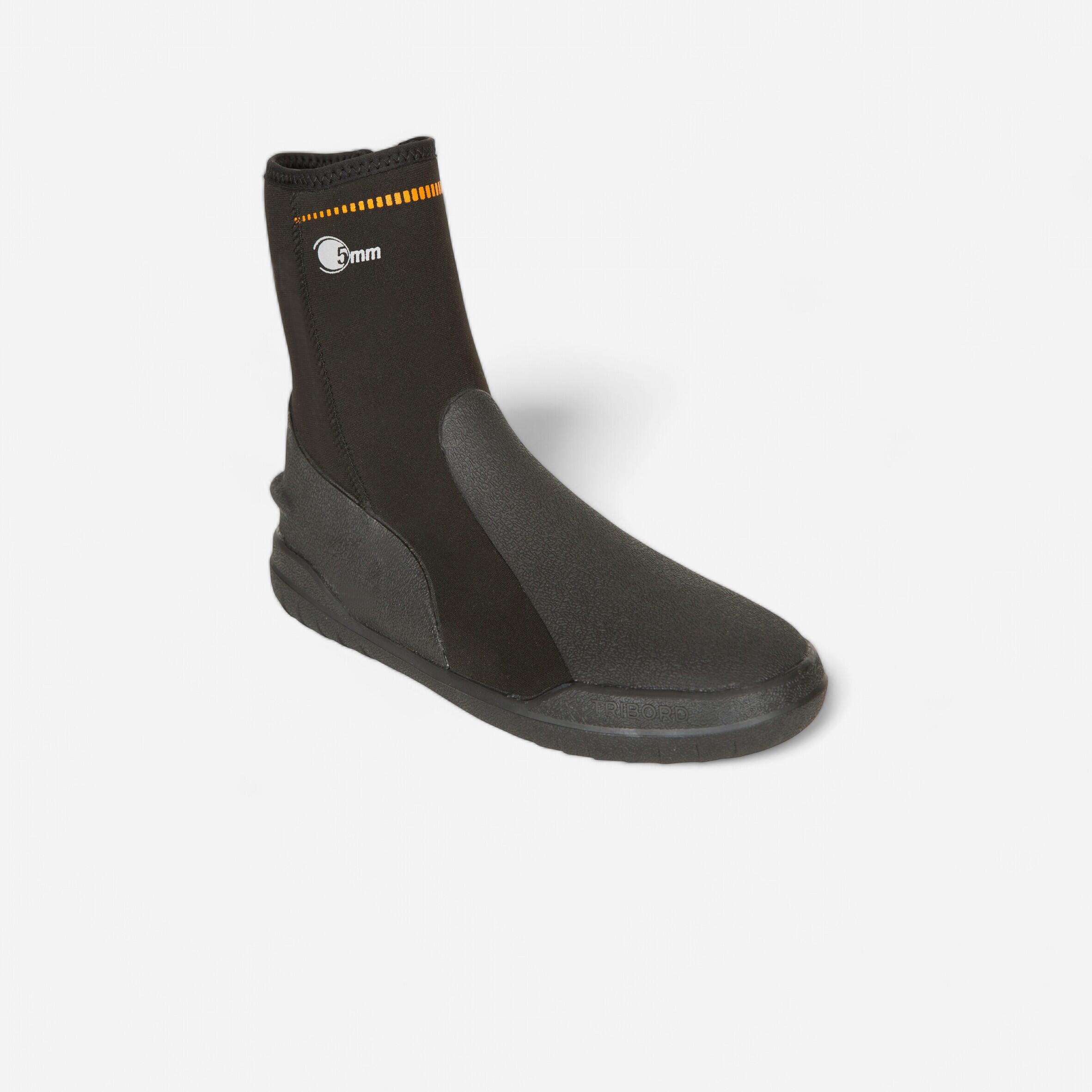 Neoprenschuhe Tauchen 5 mm schwarz