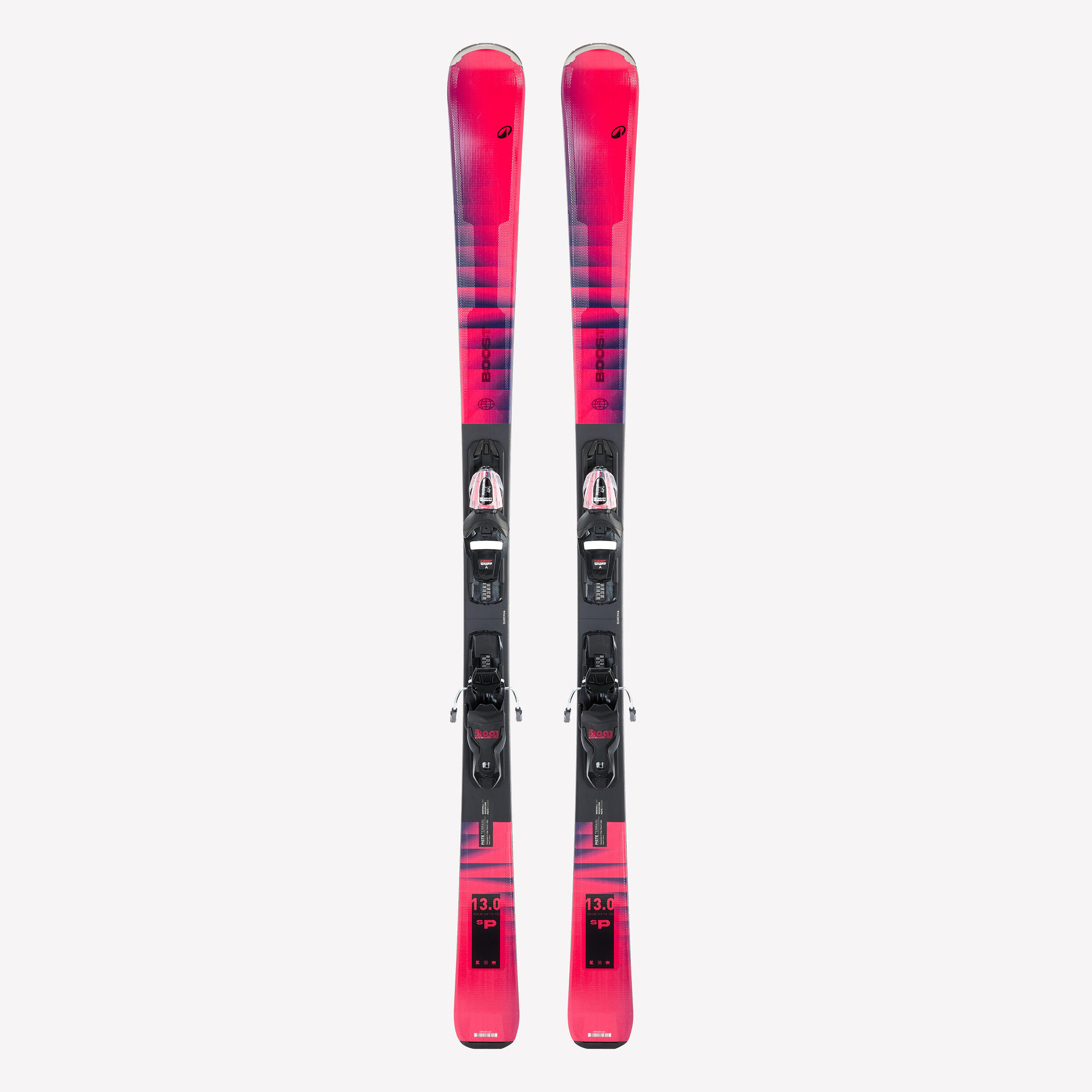 Ski Herren inkl. Bindung Piste - Boost 500 SP rot