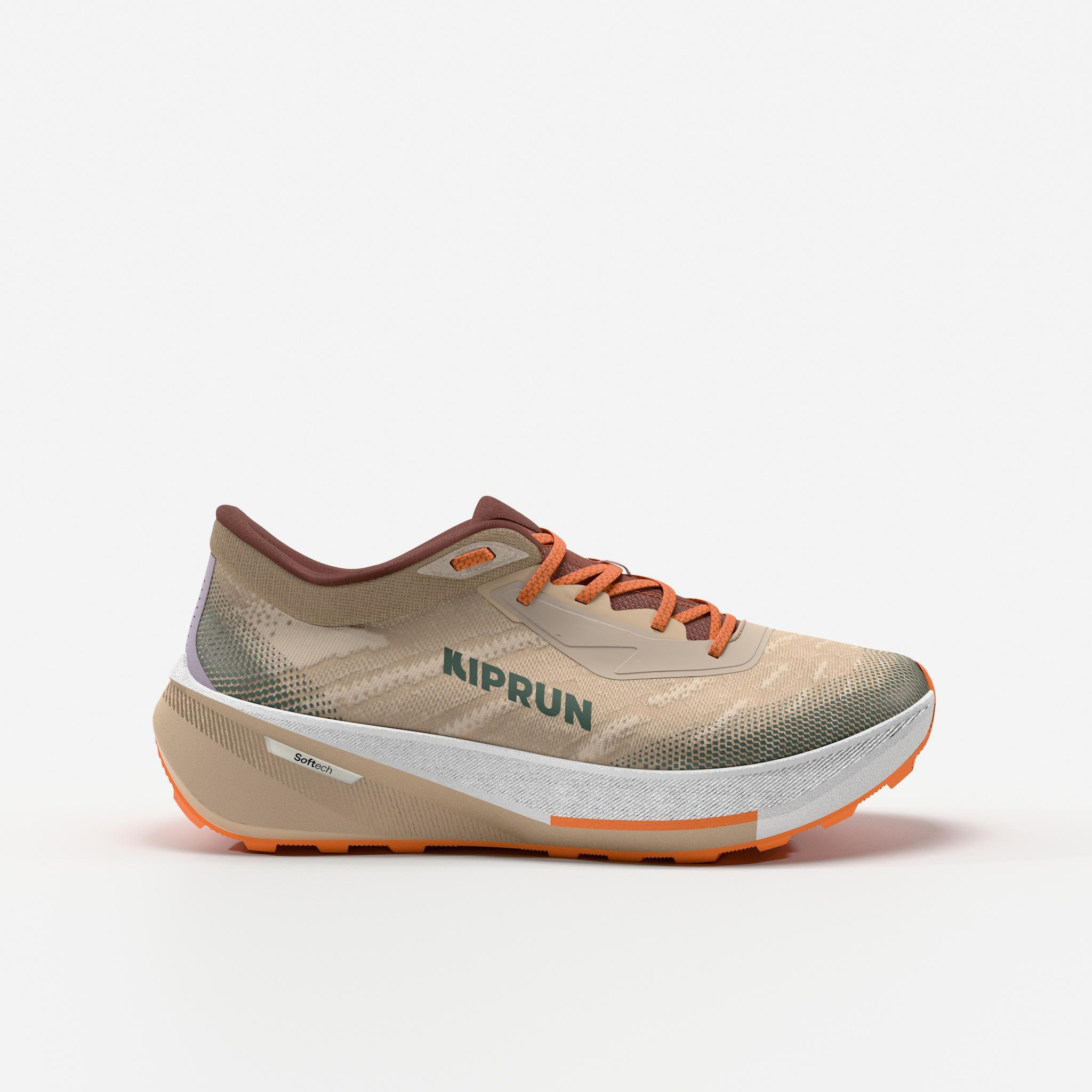 Laufschuhe Straße/Trailrunning Damen - Kipcore Gravel beige
