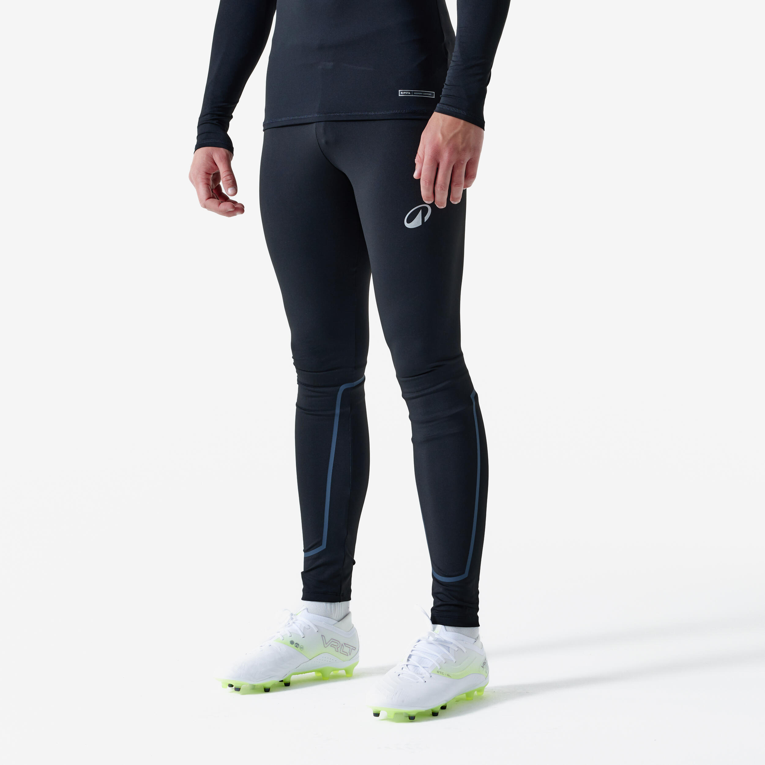 Damen/Herren Fußball Unterziehhose lang - Keepcomfort schwarz