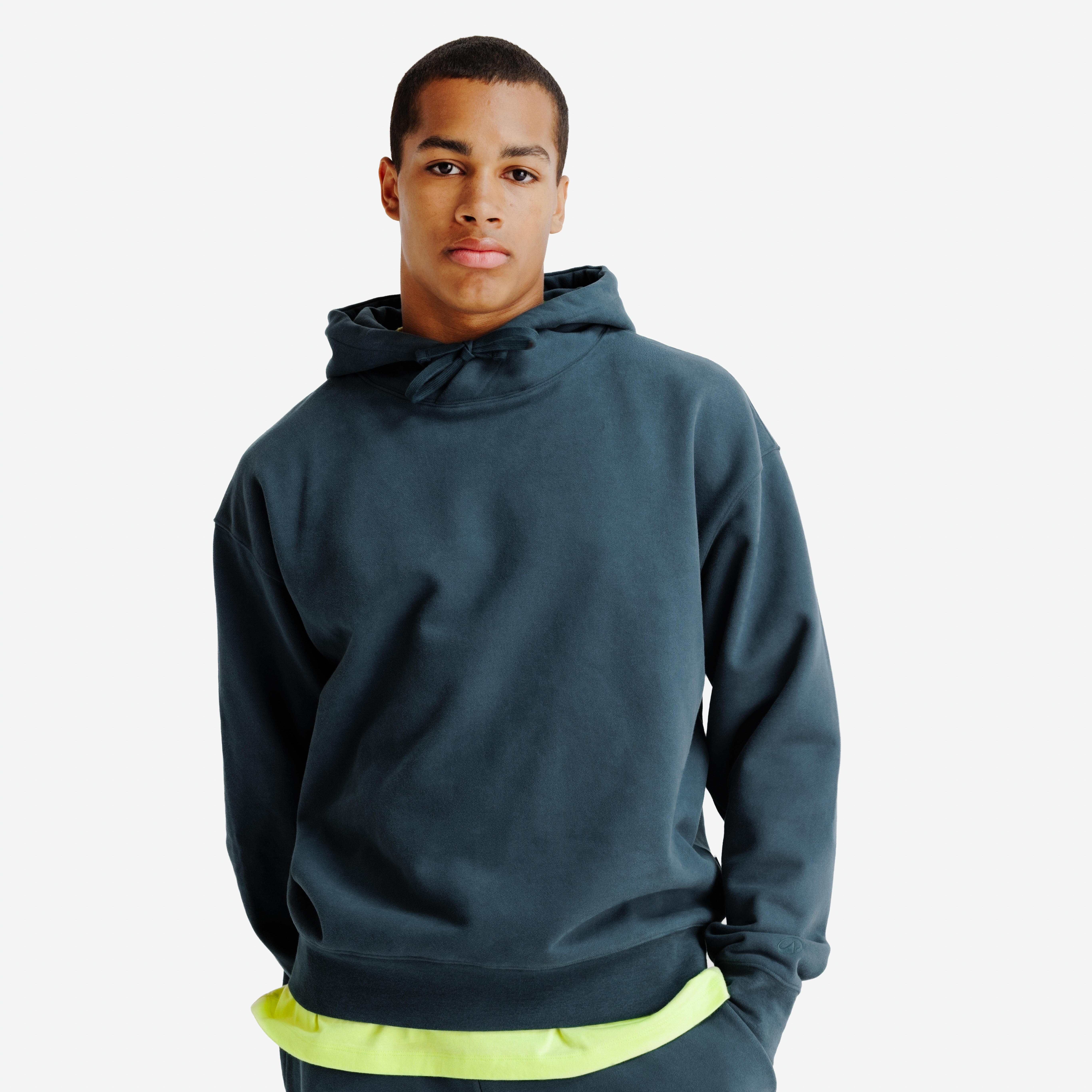 Hoodie Herren Oversize - Elementals dunkelgrün