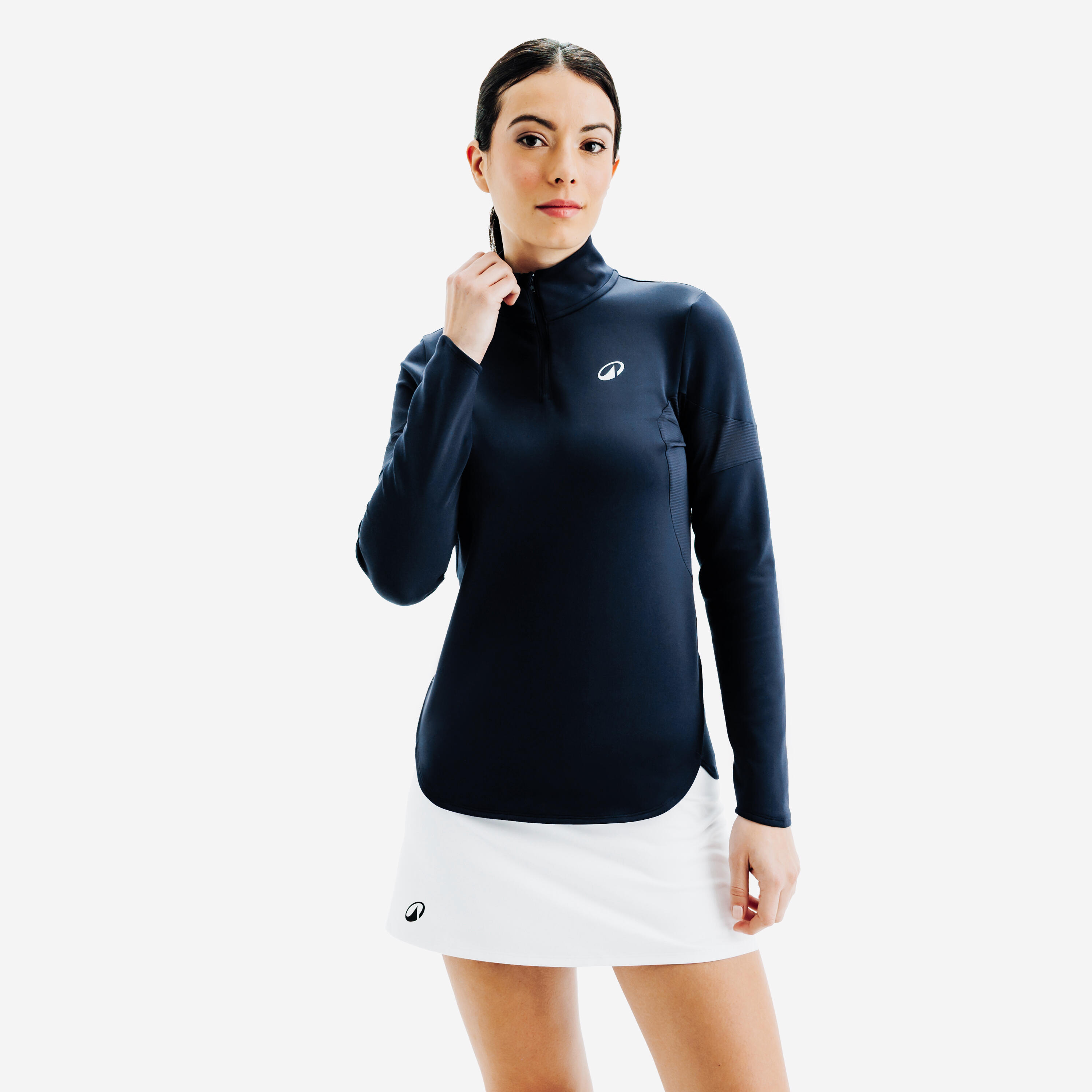 Damen Langarmshirt Tennis - TH 900 blau