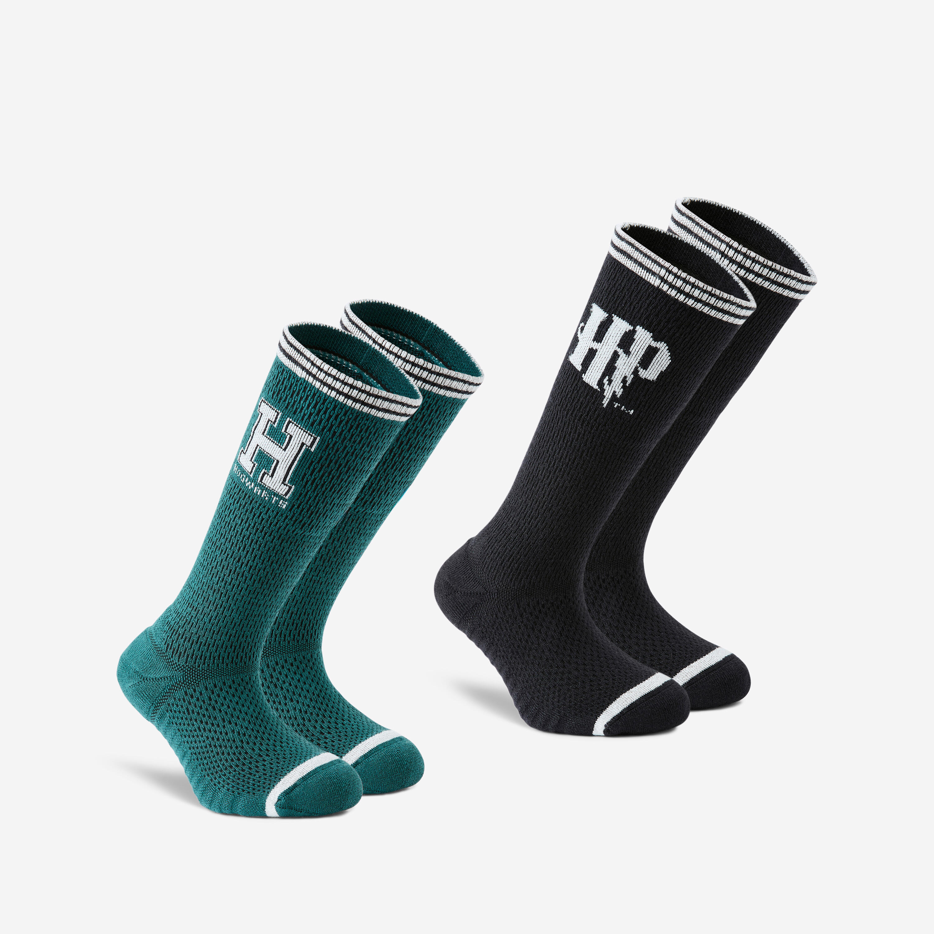Sportsocken Kinder halbhoch - Harry Potter grün/schwarz