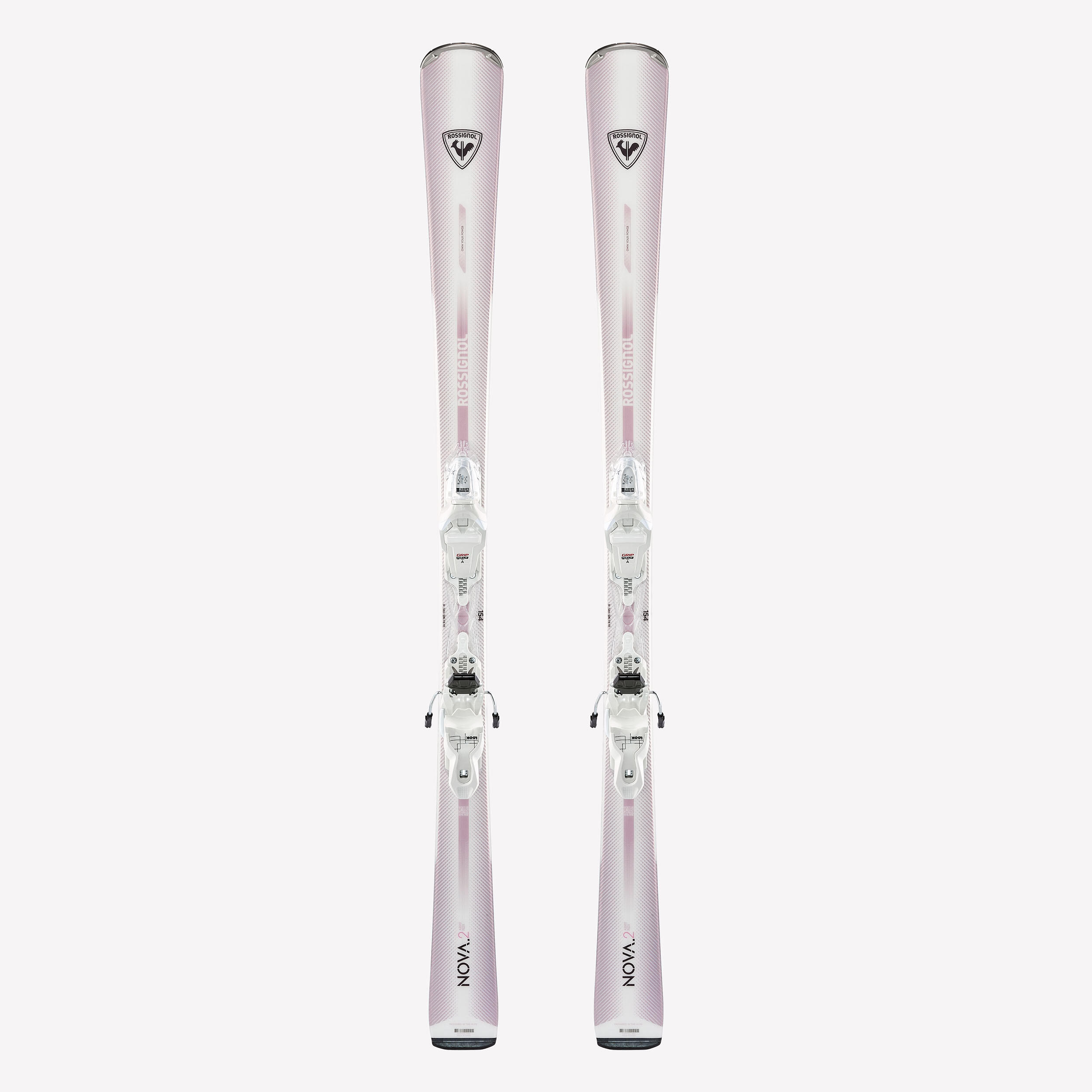 Ski Damen mit Bindung Piste - Nova 2 Rossignol rosa