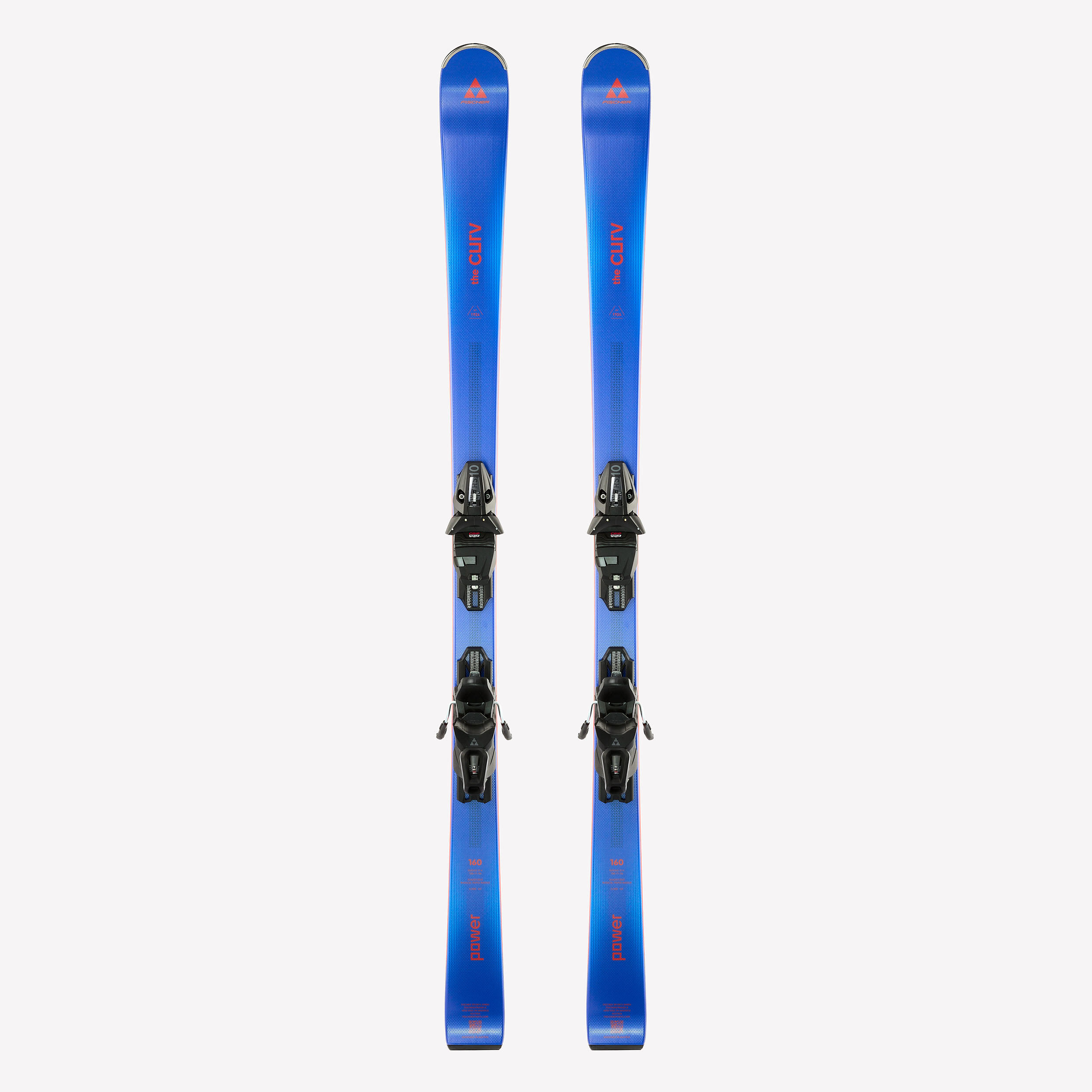 Ski Herren mit Bindung Piste - The Curv Power Fischer blau/rot