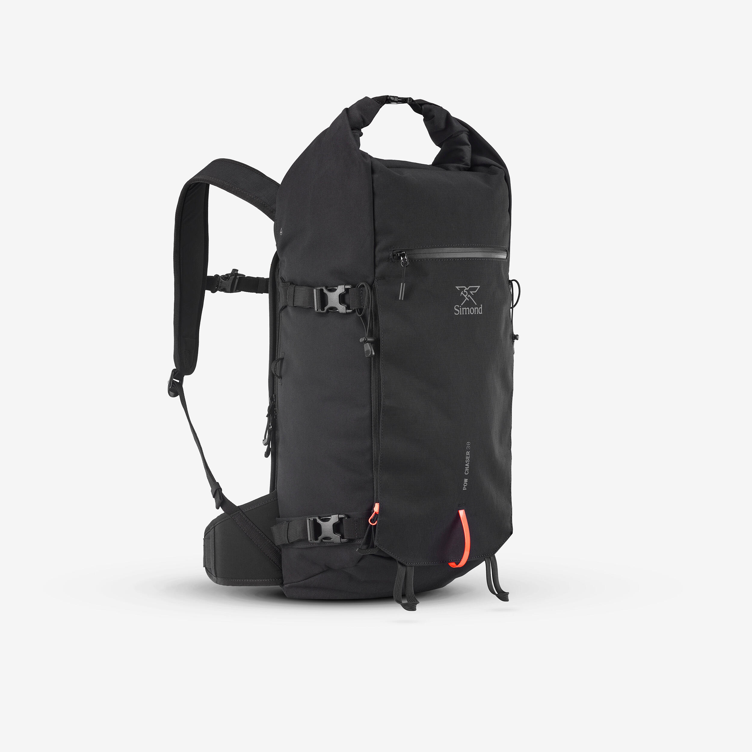 Ski-/Snowboardrucksack Rolltop 30 L Freeride - Robust Freeride schwarz