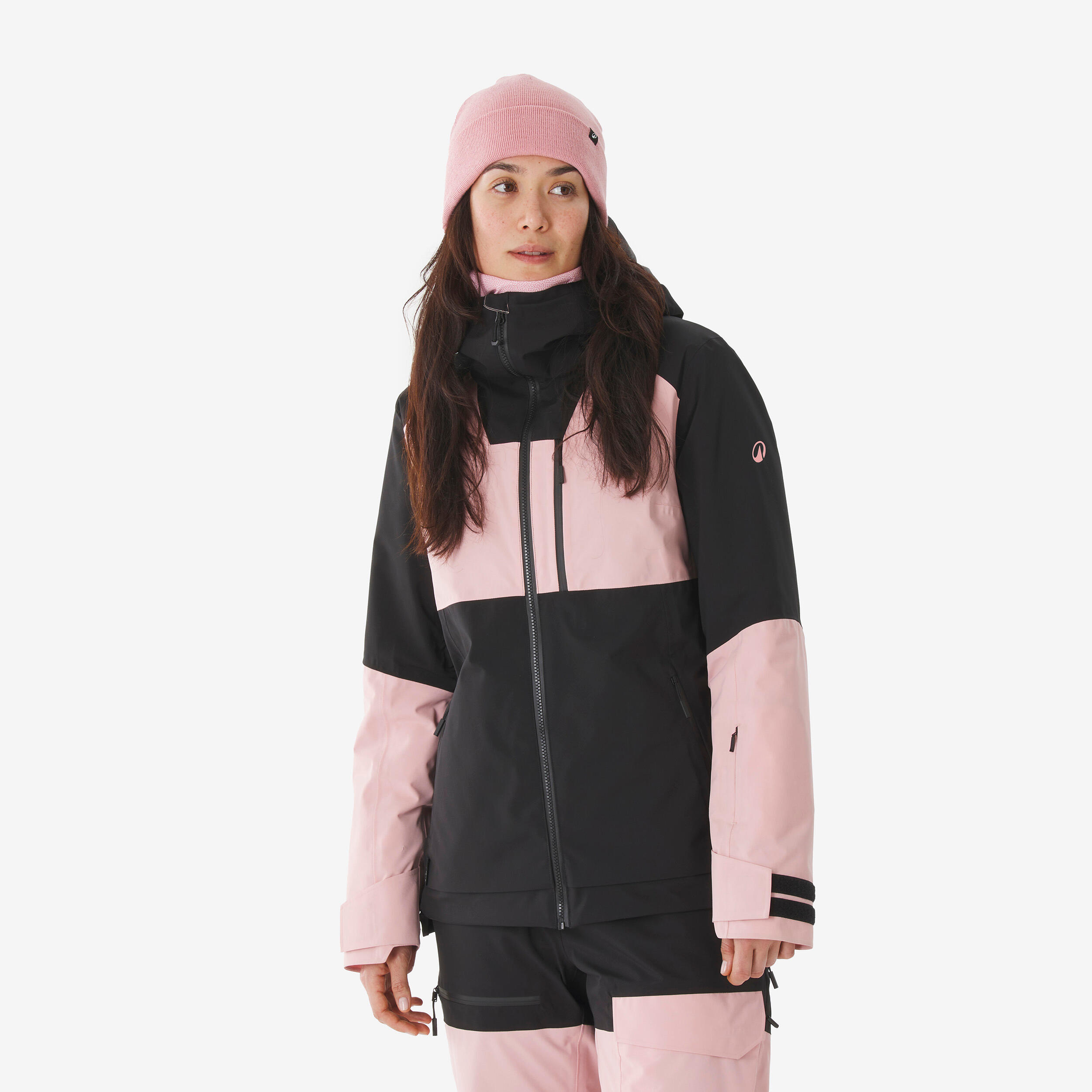 Skijacke Snowboardjacke Damen warm atmungsaktiv Allmountain - 500 AM rosa