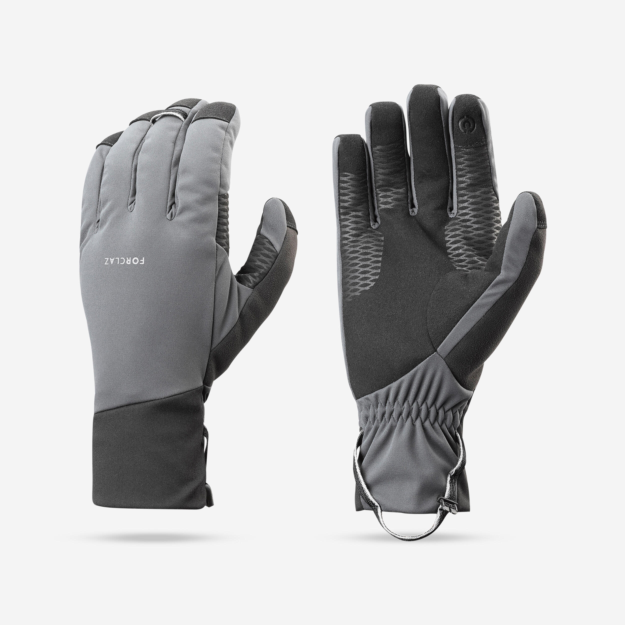 Handschuhe Damen/Herren winddicht touchscreenfähig Trekking - MT900 grau