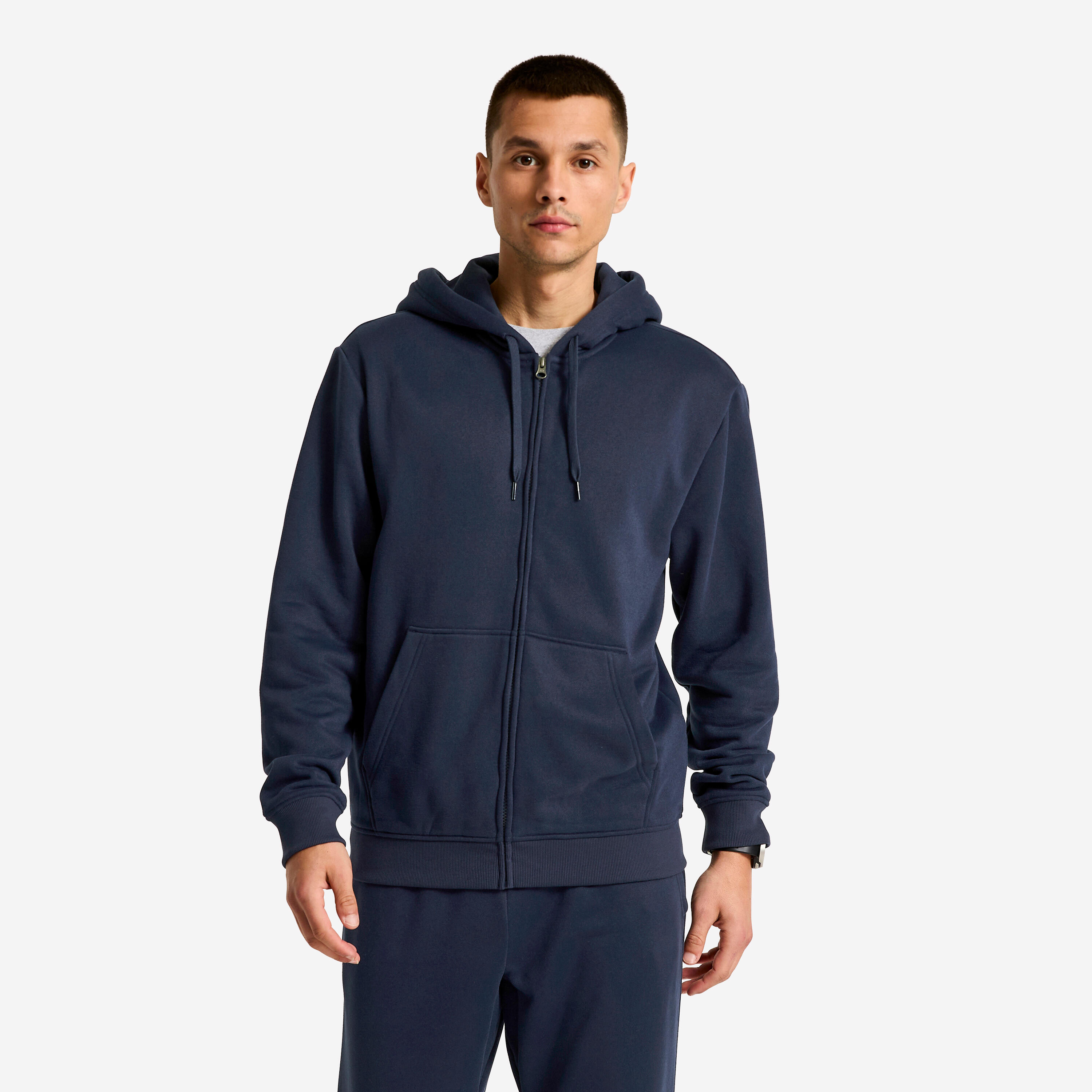 Kapuzenjacke Herren warm - dunkelblau