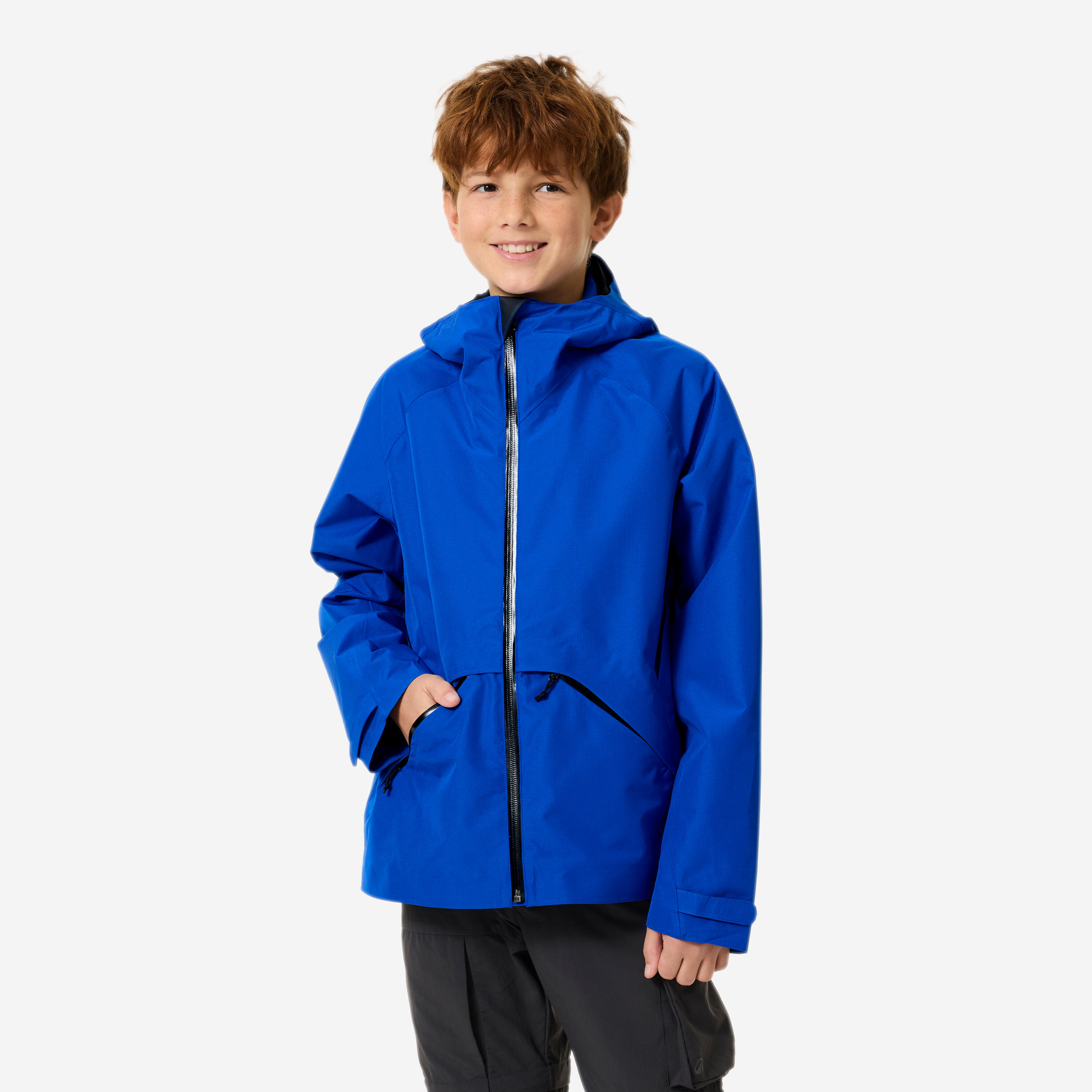 Wanderjacke Kinder Gr. 122–170 wasserdicht leicht - MH900 blau