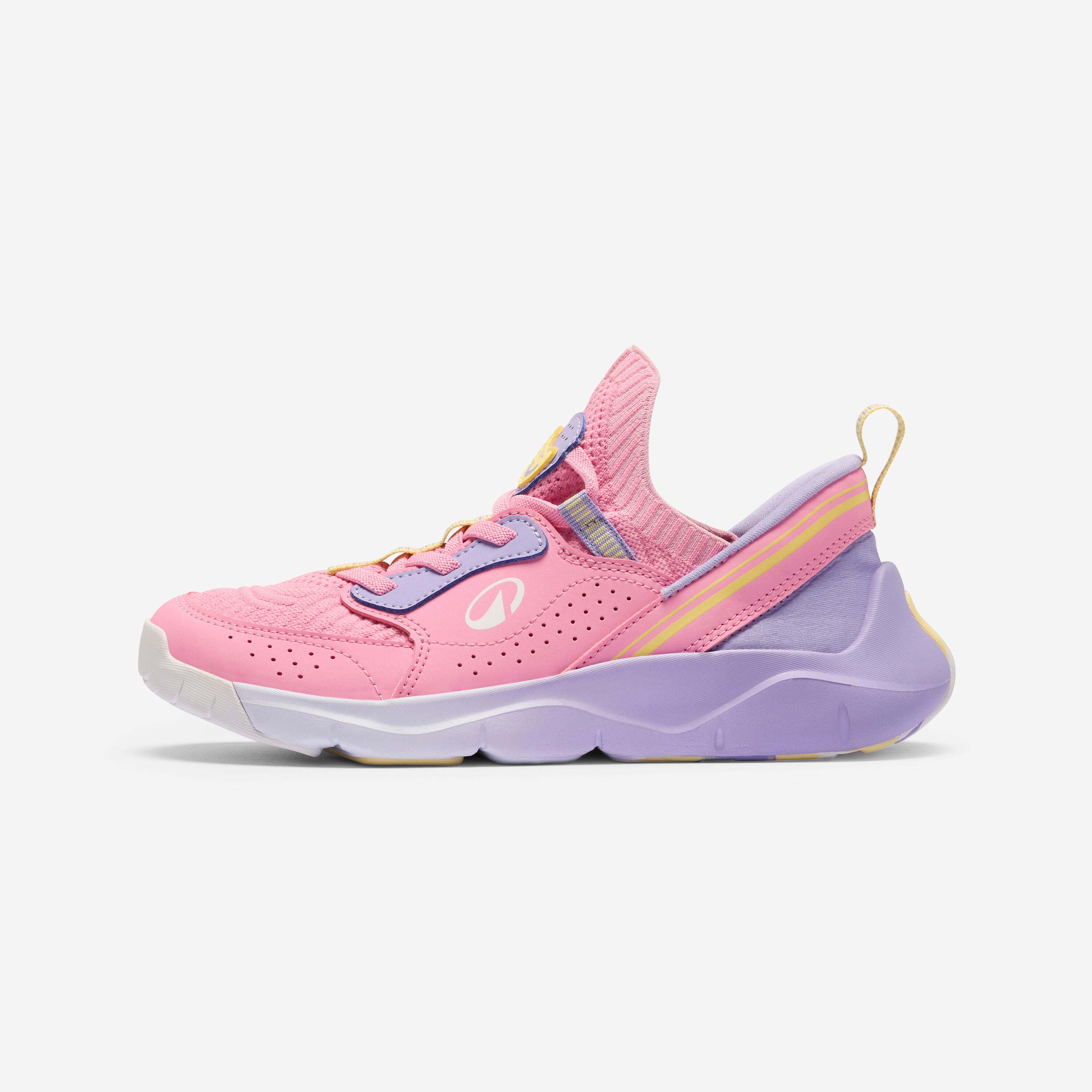 Fitnessschuhe Sneaker Kinder einfach_anzuziehen leicht - Playful Easy rosa