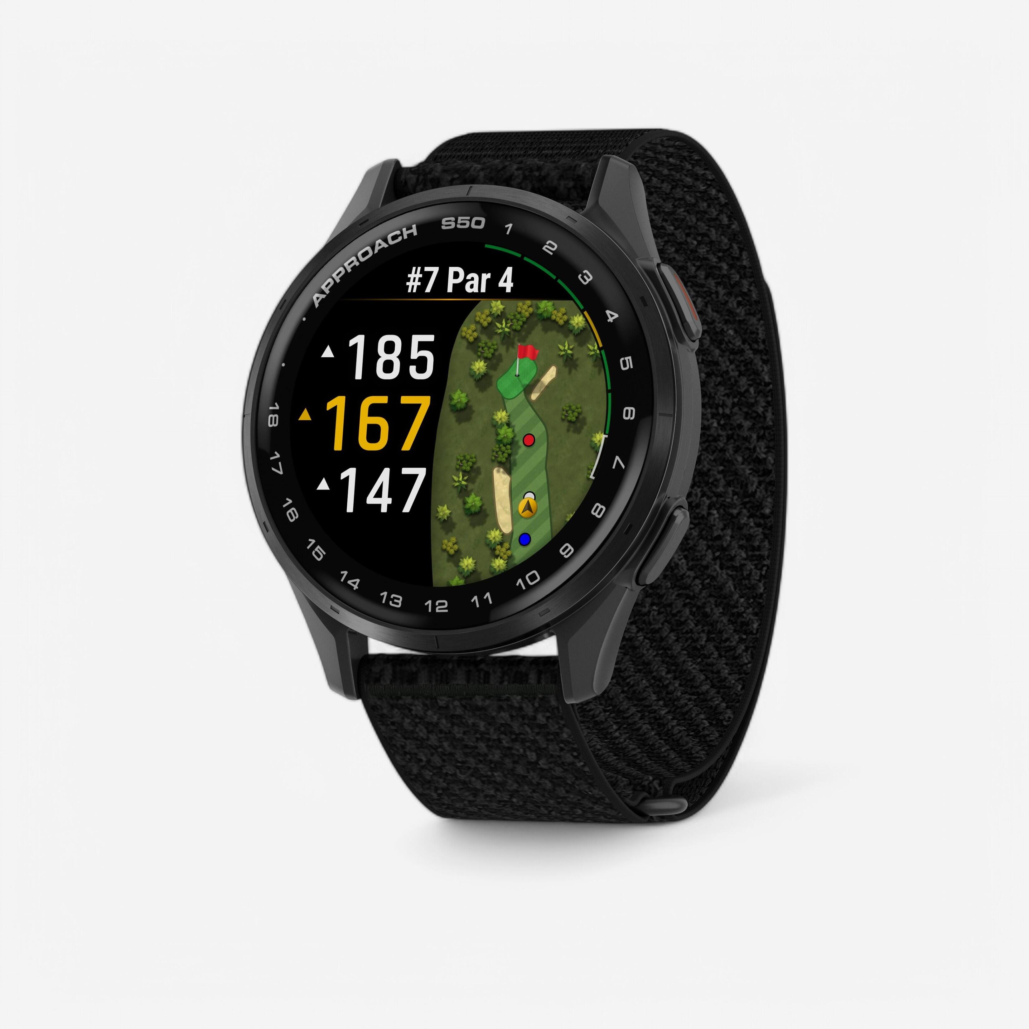 Golf GPS-Uhr Garmin Approach S50 - schwarz