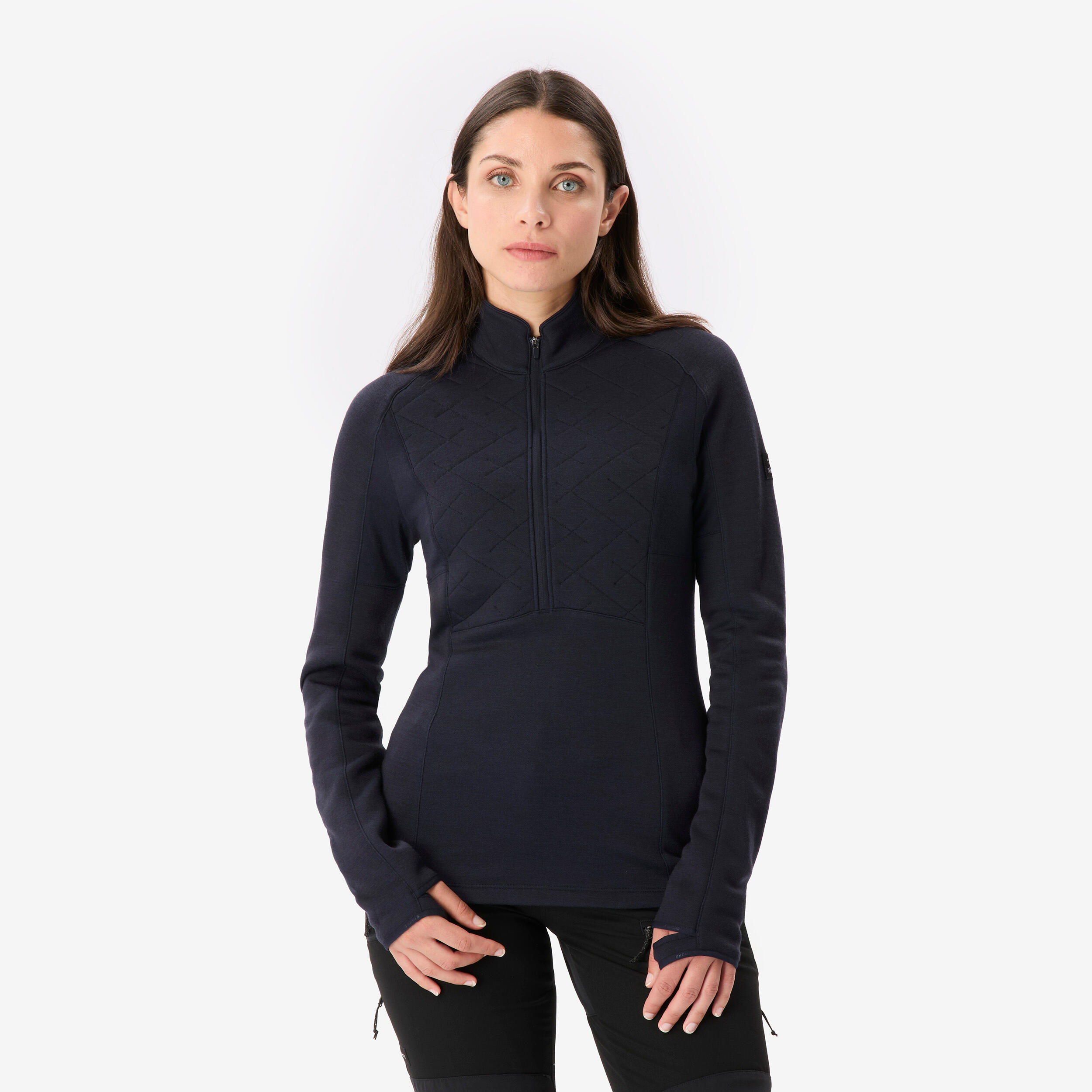 Merino Funktionsshirt  Damen atmungsaktiv - Resist dunkelblau