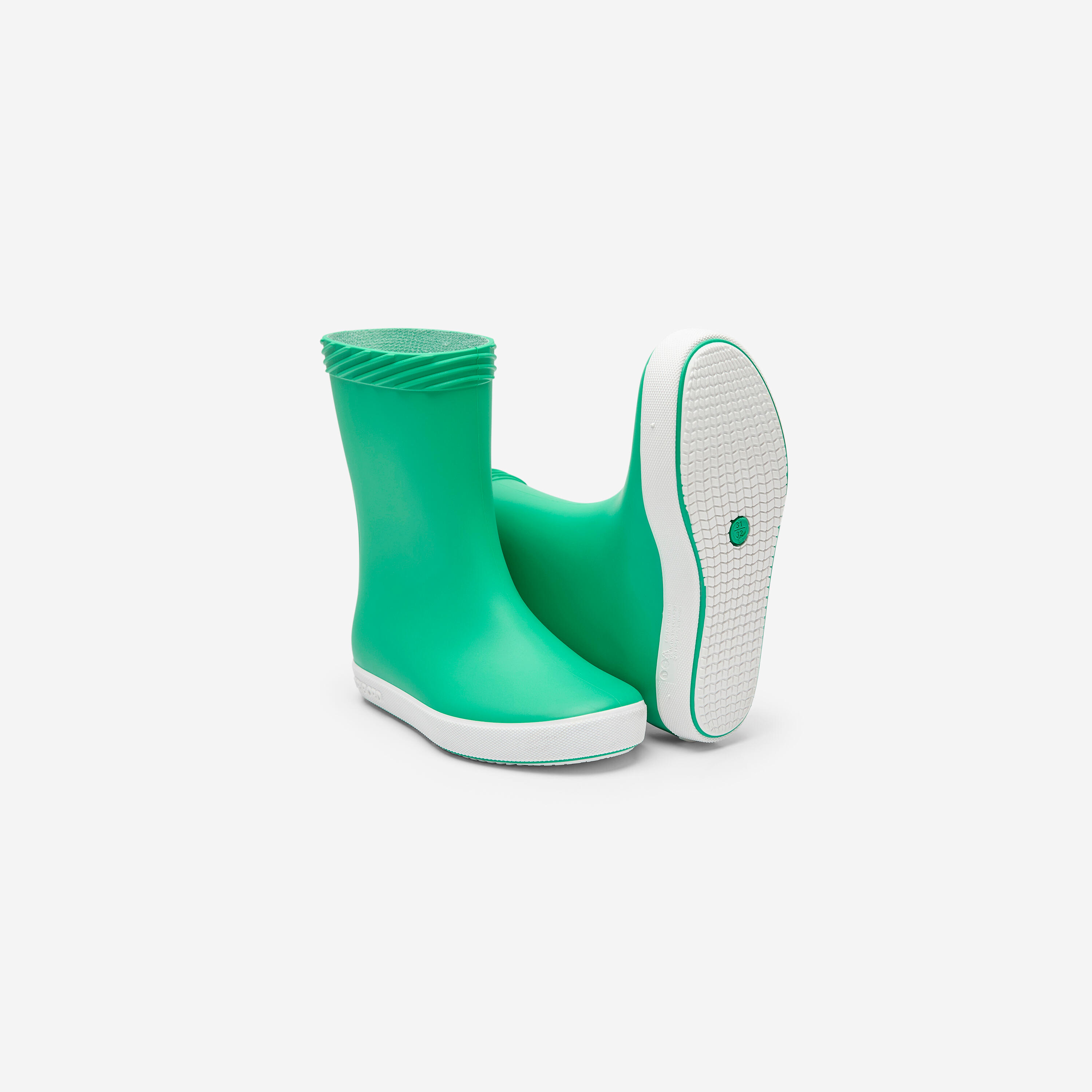 Gummistiefel Segeln Kinder 100 grün