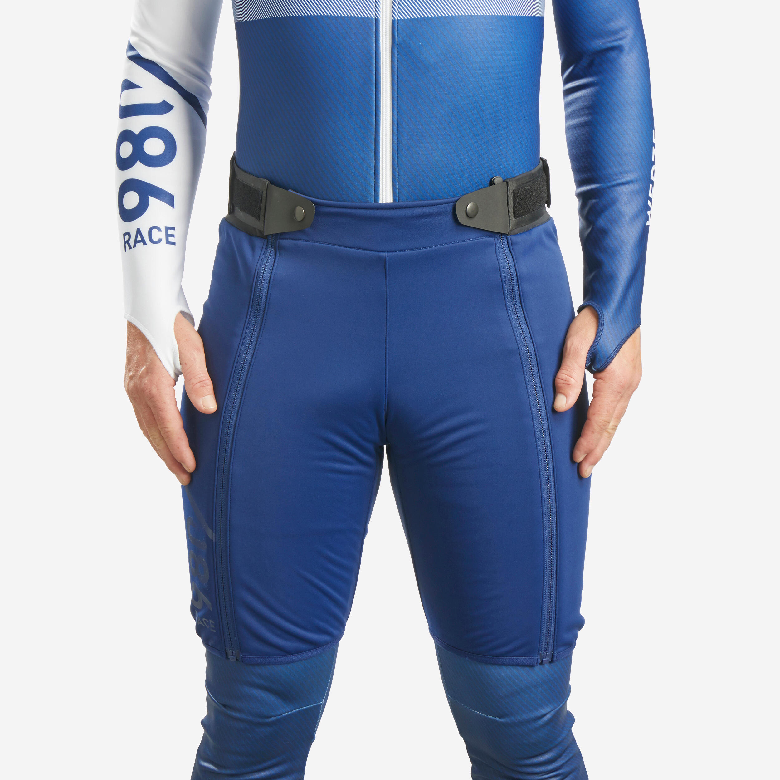 Shorts Ski Erwachsene Club Racing - 980 blau