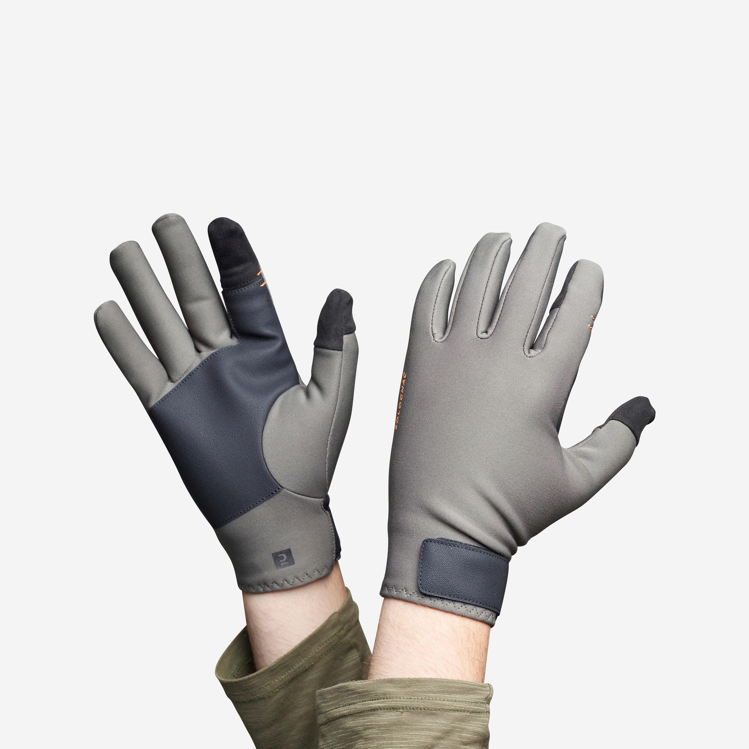 Handschuhe 500 zweite Haut grün