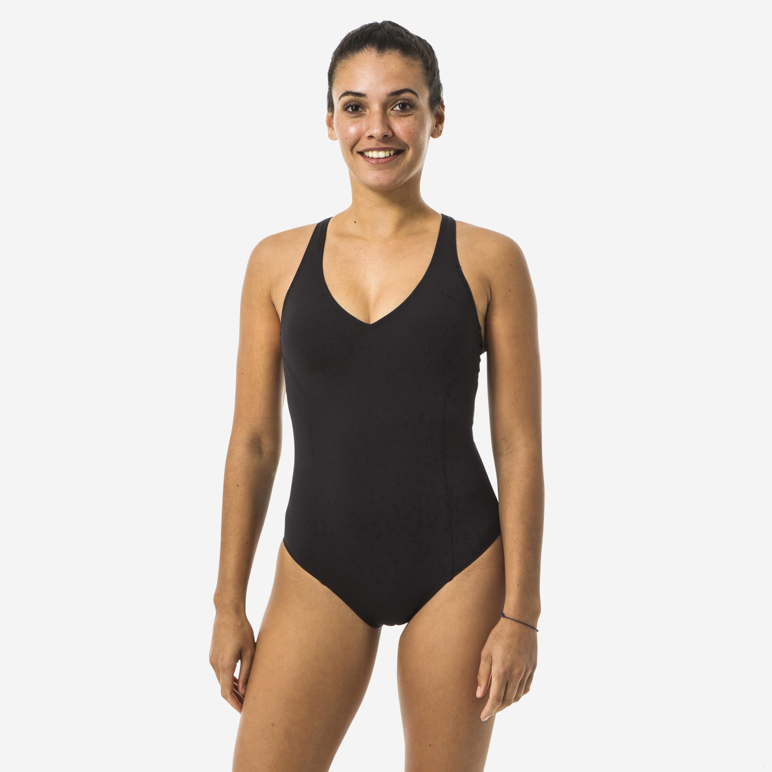 Badeanzug Damen Freizeit und Wassergymnastik – Pearl schwarz