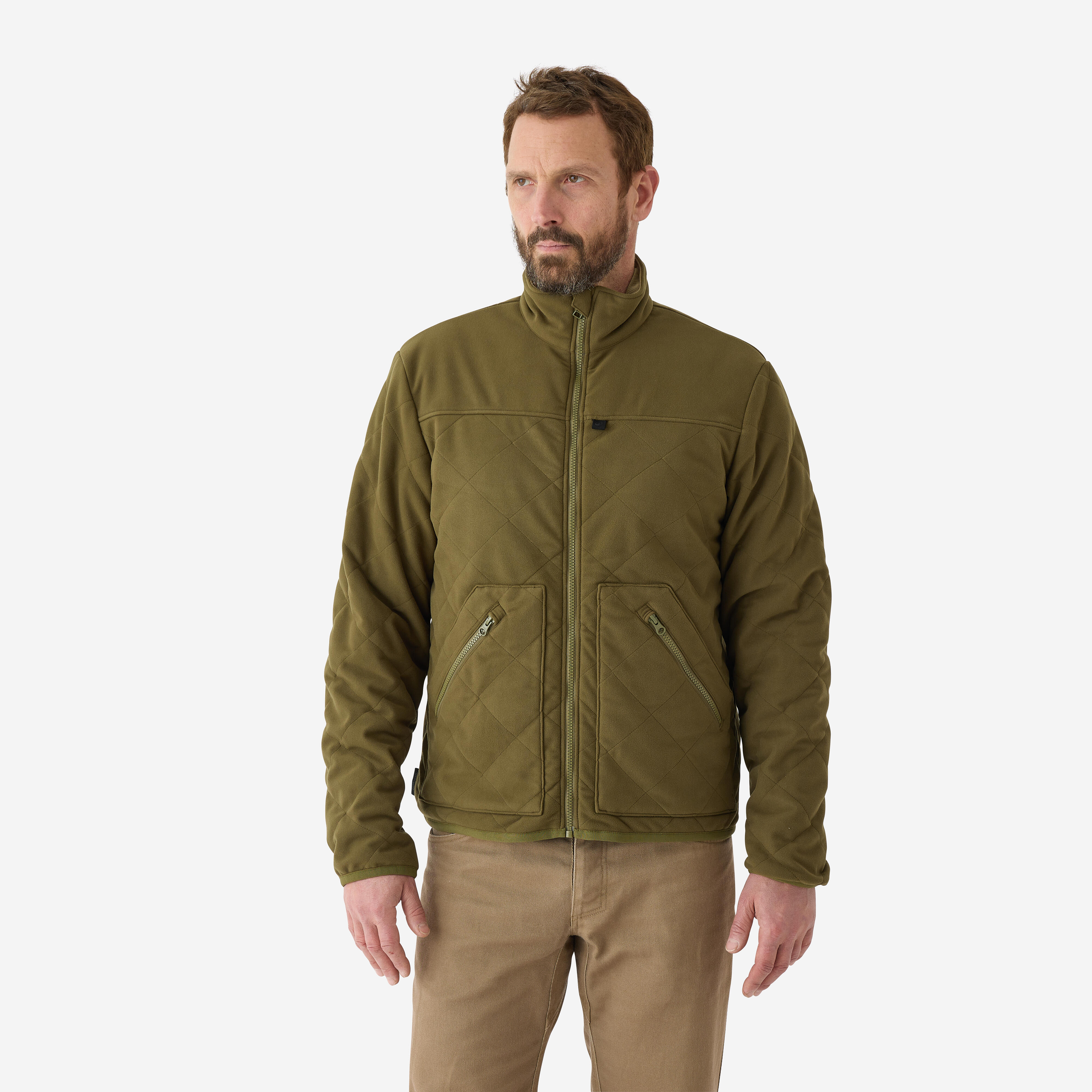 Jagdjacke 500 wattiert oliv