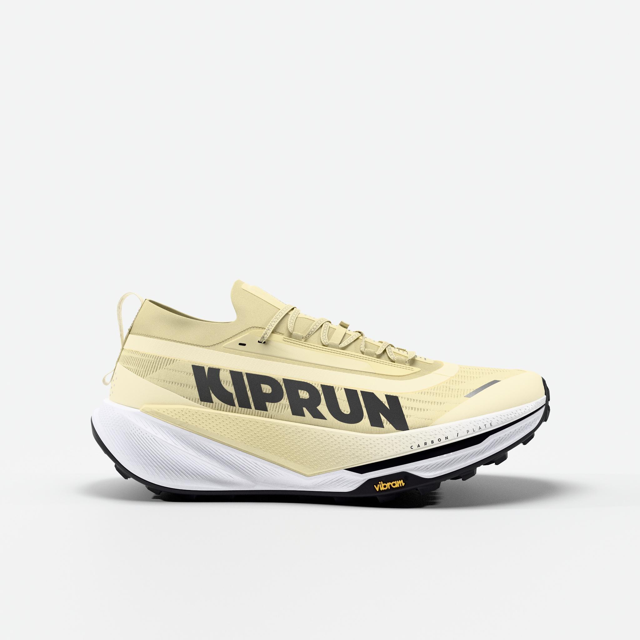 Trailrunningschuhe Damen Carbonplatte - Kipsummit Race beige