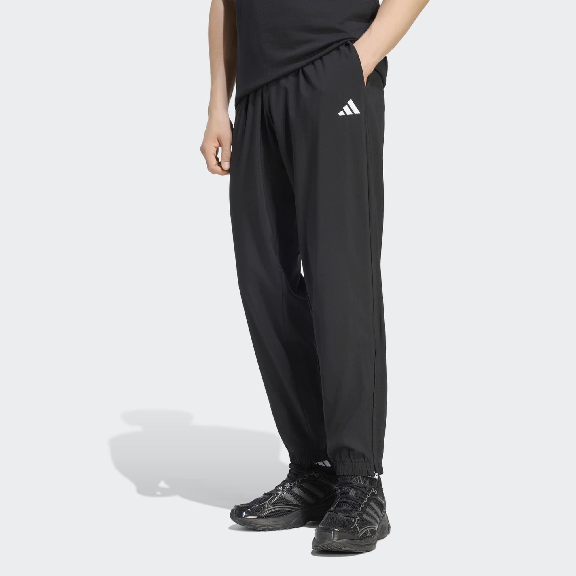 Trainingshose Herren leicht gerader Schnitt - schwarz