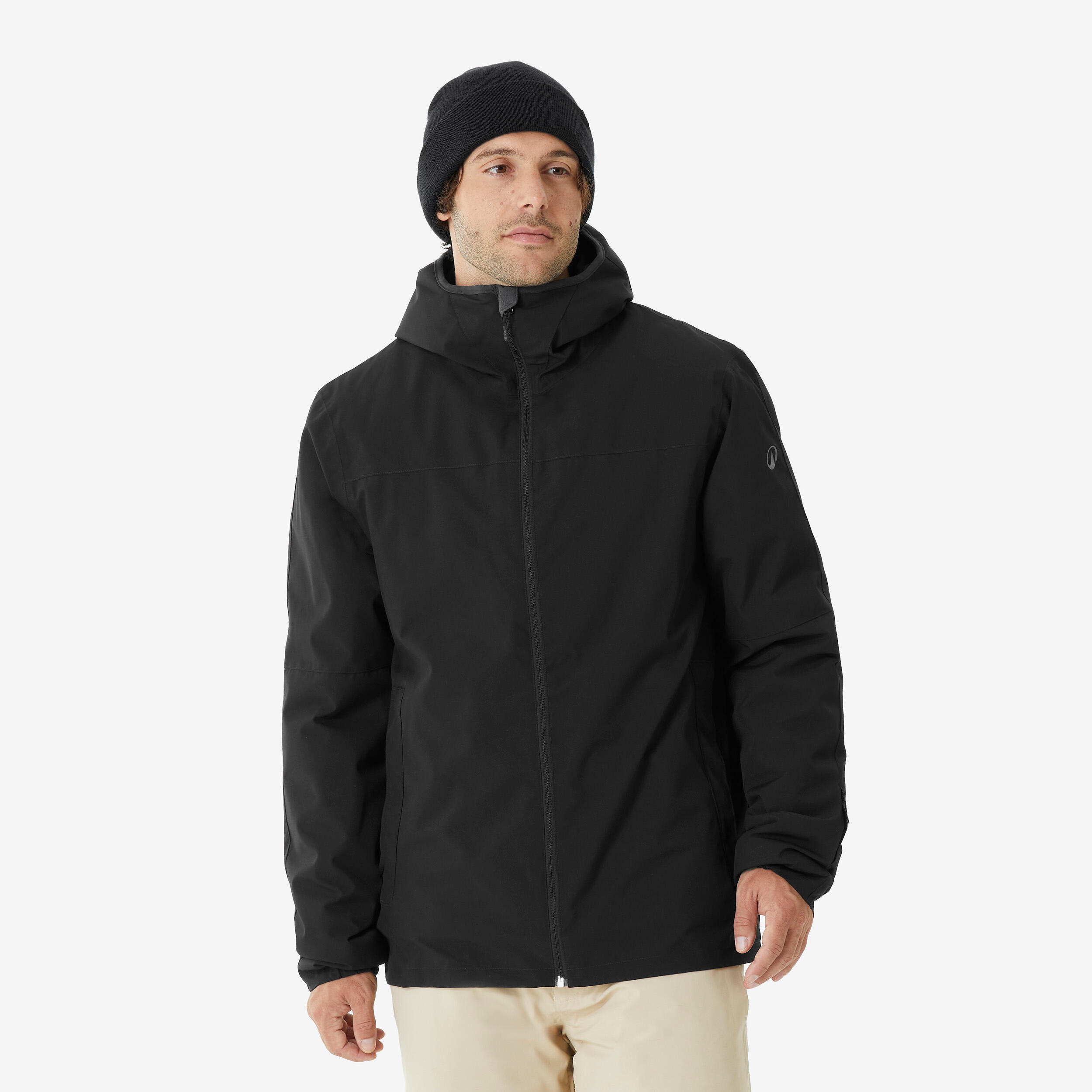 Skijacke Herren warm wasserdicht - 100 schwarz