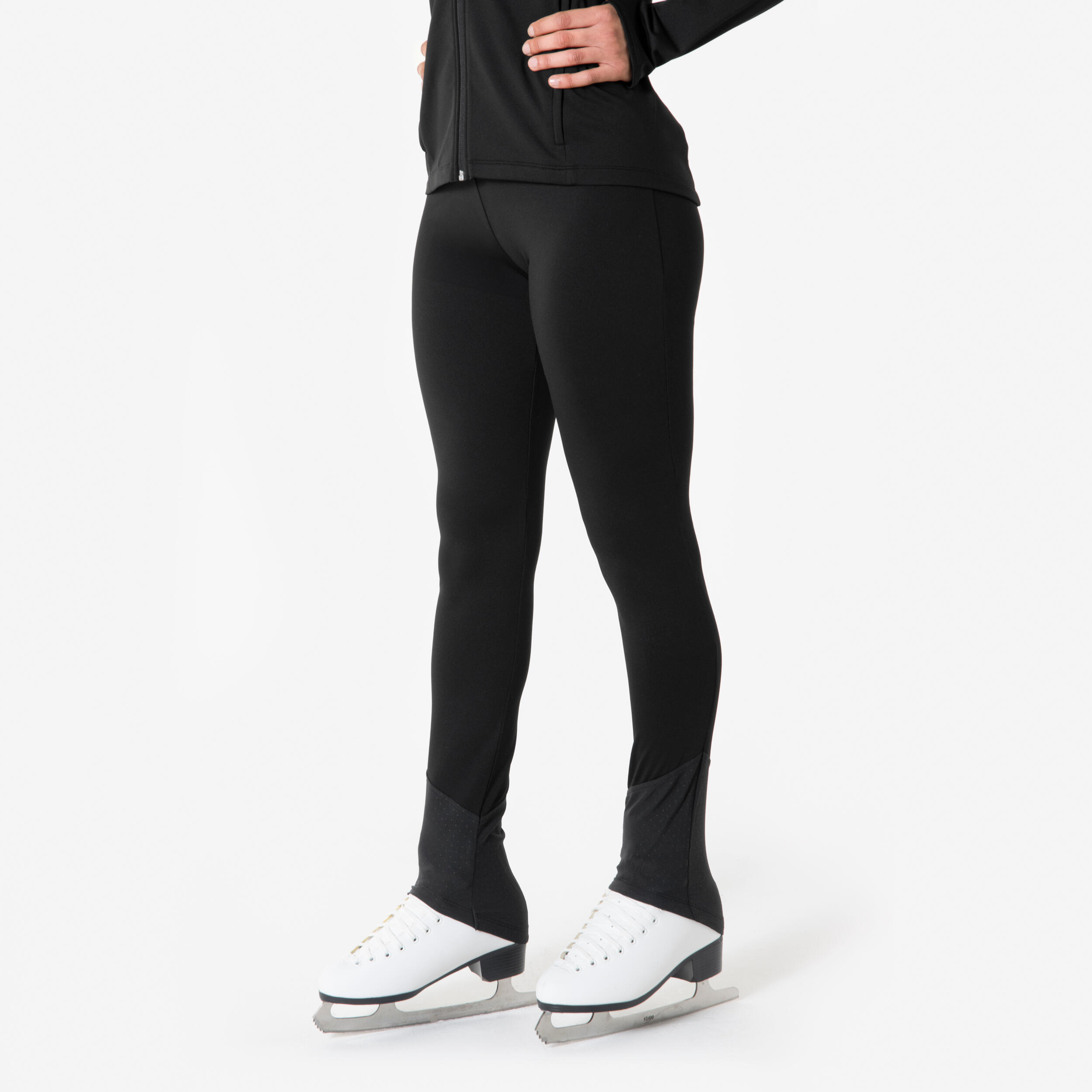 Eiskunstlauf-Leggings Erwachsene Training - schwarz
