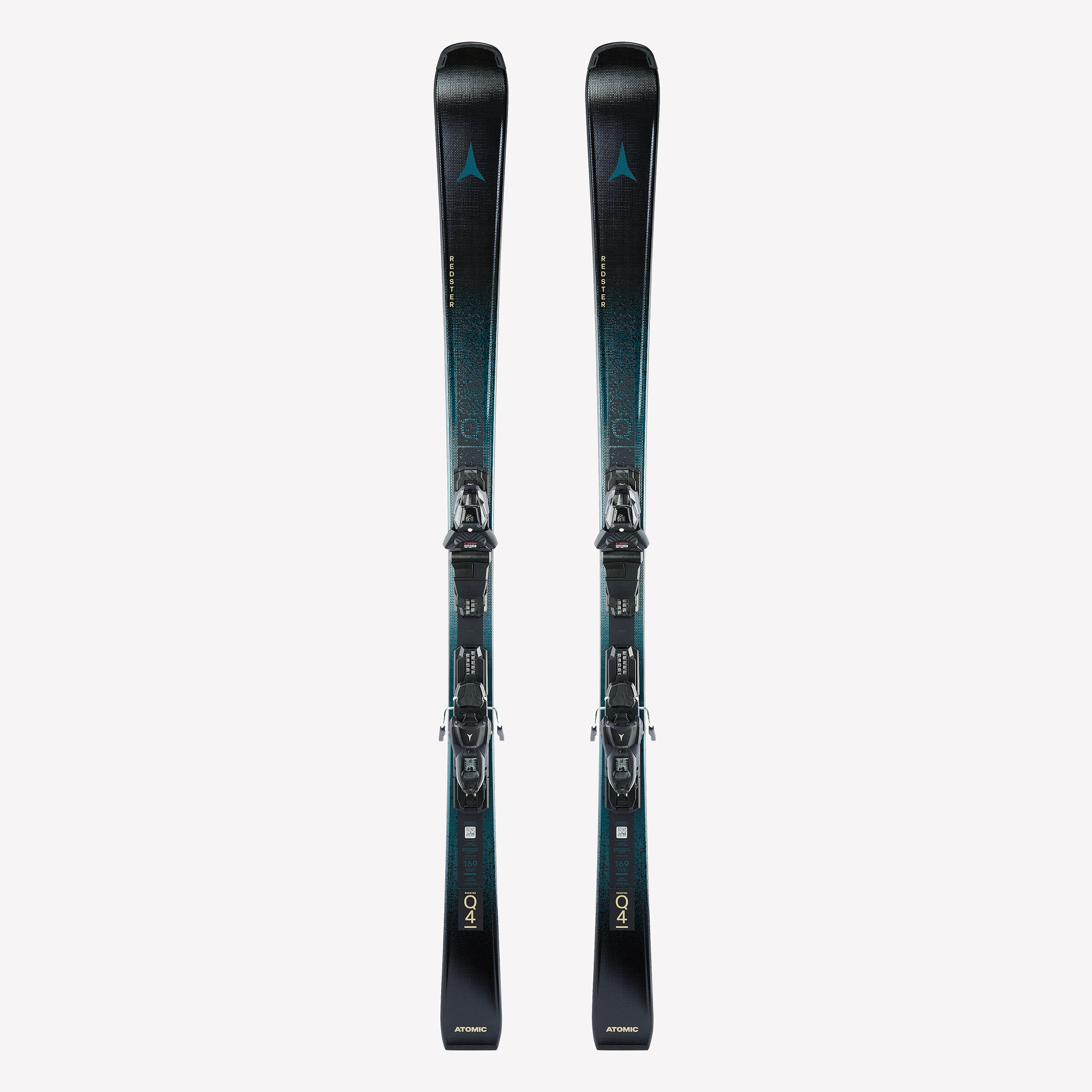 Ski Herren mit Bindung Piste - Redster Q4 Atomic blau/schwarz
