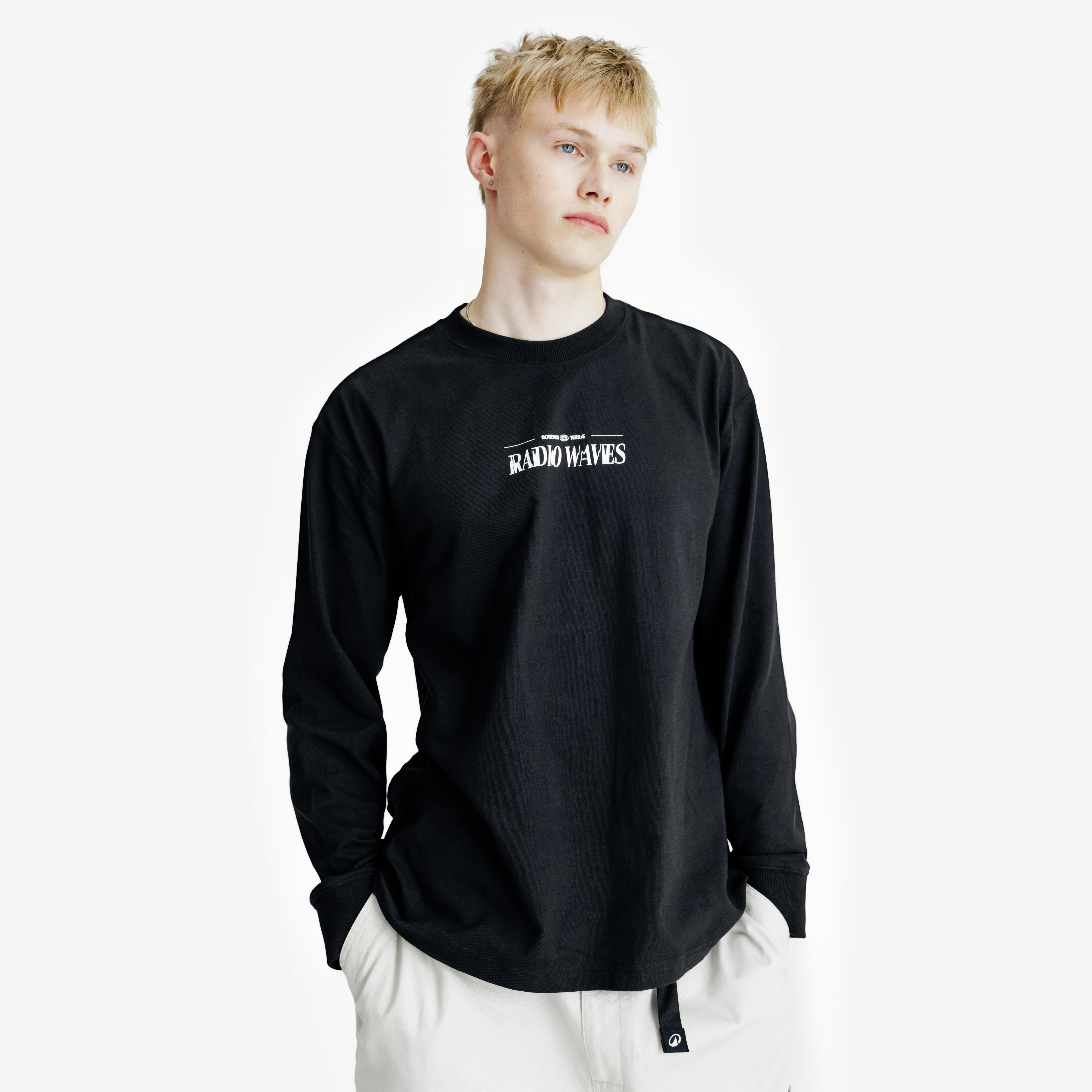 Langarmshirt Herren mit Grafik - Lifetech schwarz