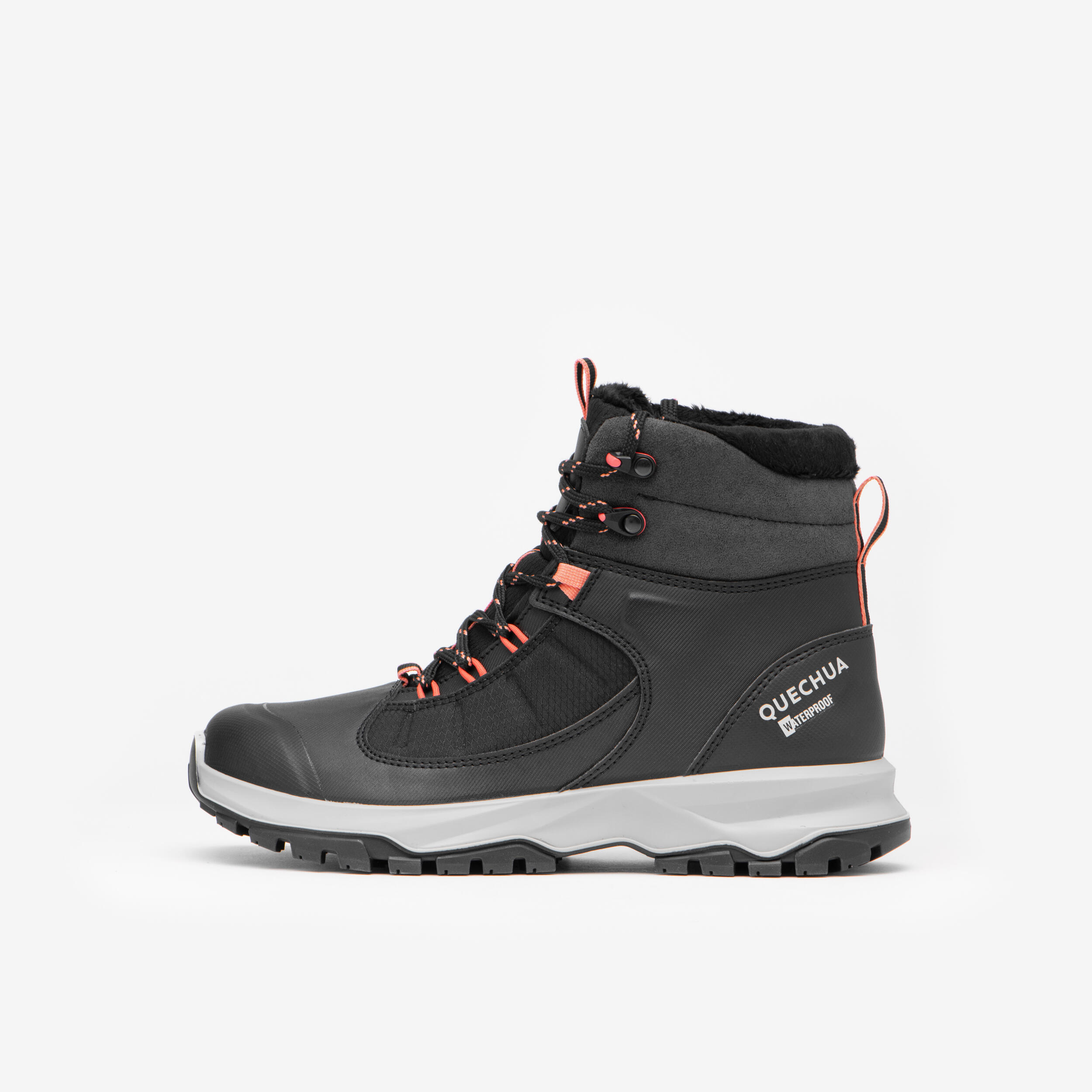 Wanderschuhe Damen warm wasserdicht - MH500 schwarz