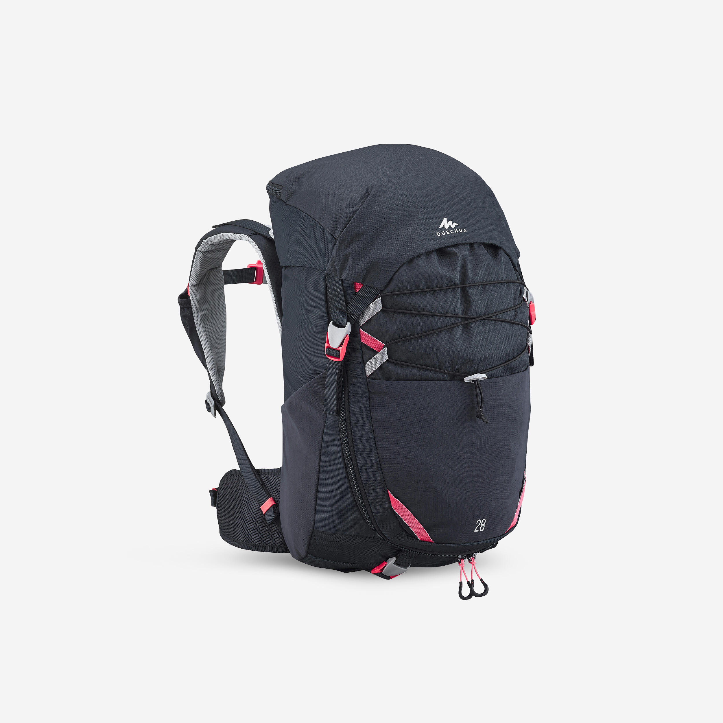 Wanderrucksack Kinder 7–15 Jahre - MH500 28 l grau