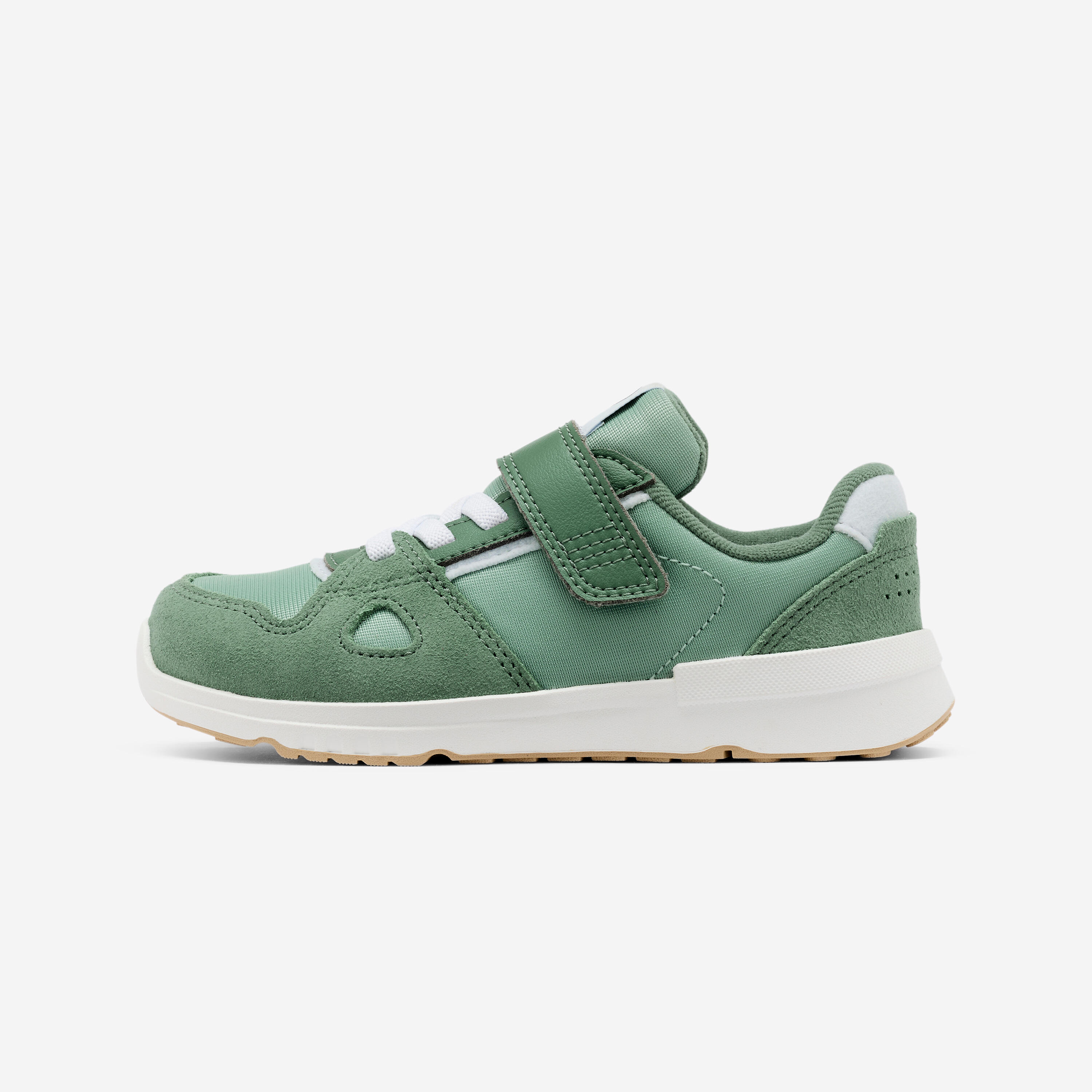 Barfußschuhe Kinder Leder atmungsaktiv - Stepper Leather grün