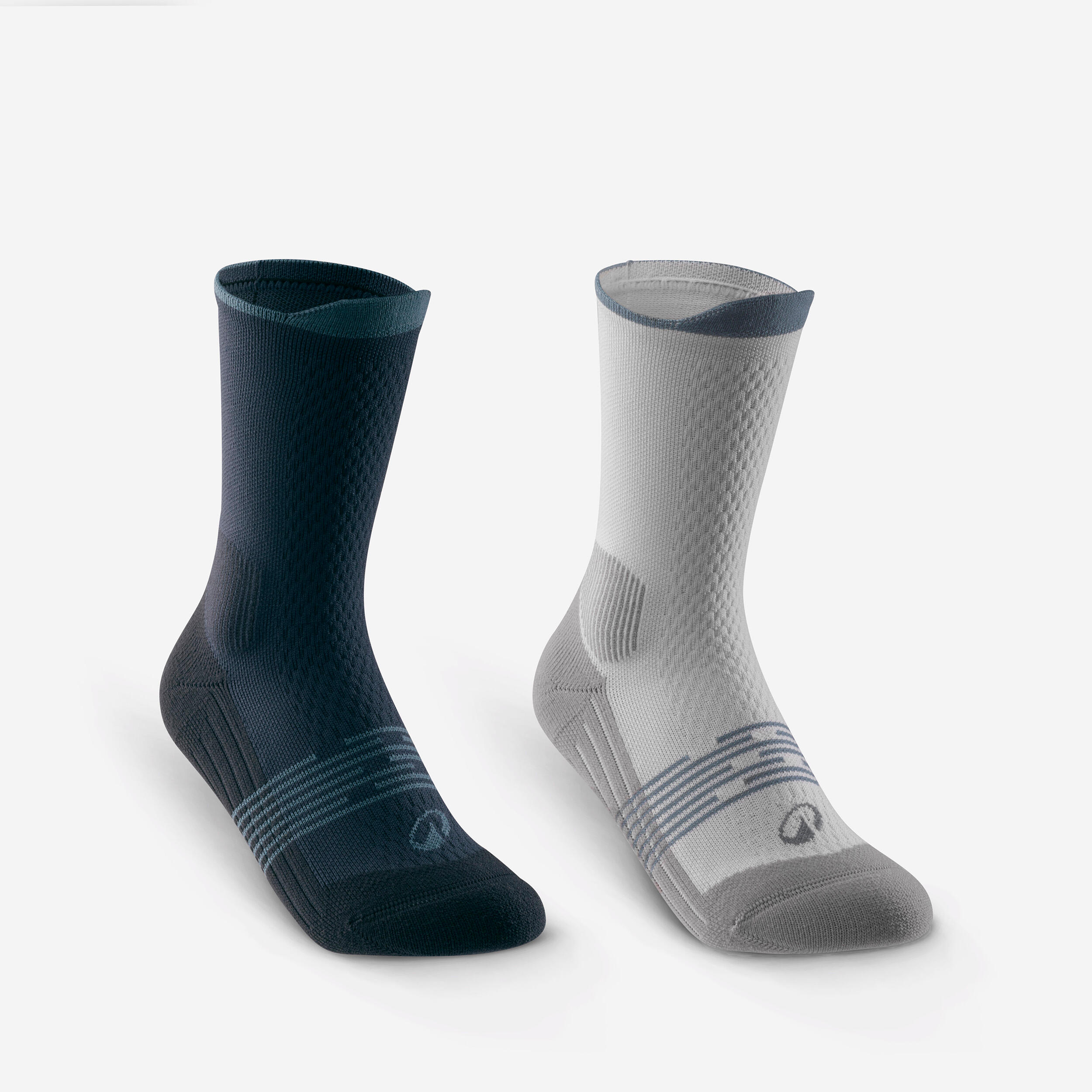Wandersocken Kinder Gr. 27–38 hoch - Hike 500 2 Paar blau