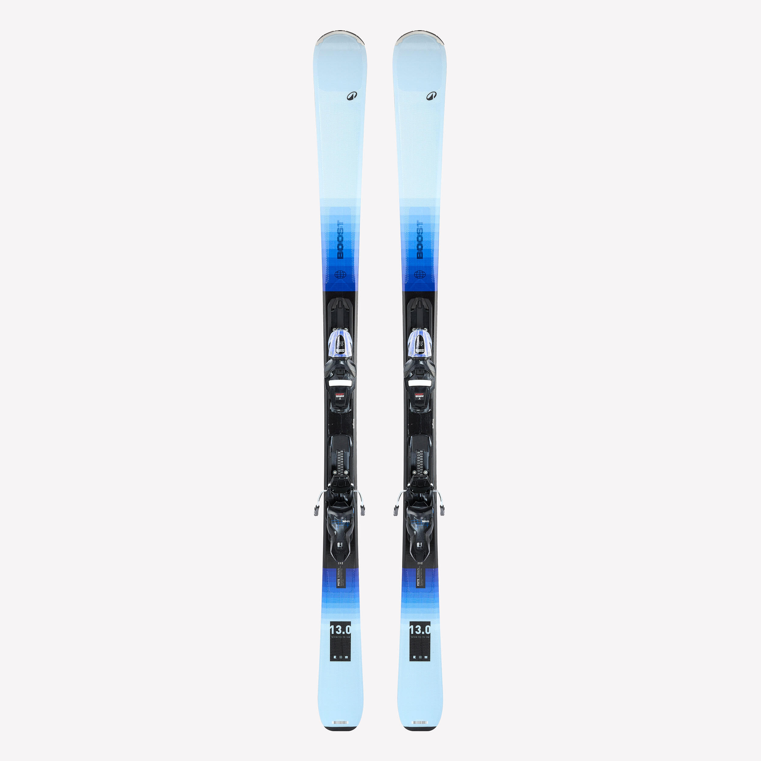 Ski Damen mit Bindung Alpin - Boost 500 blau