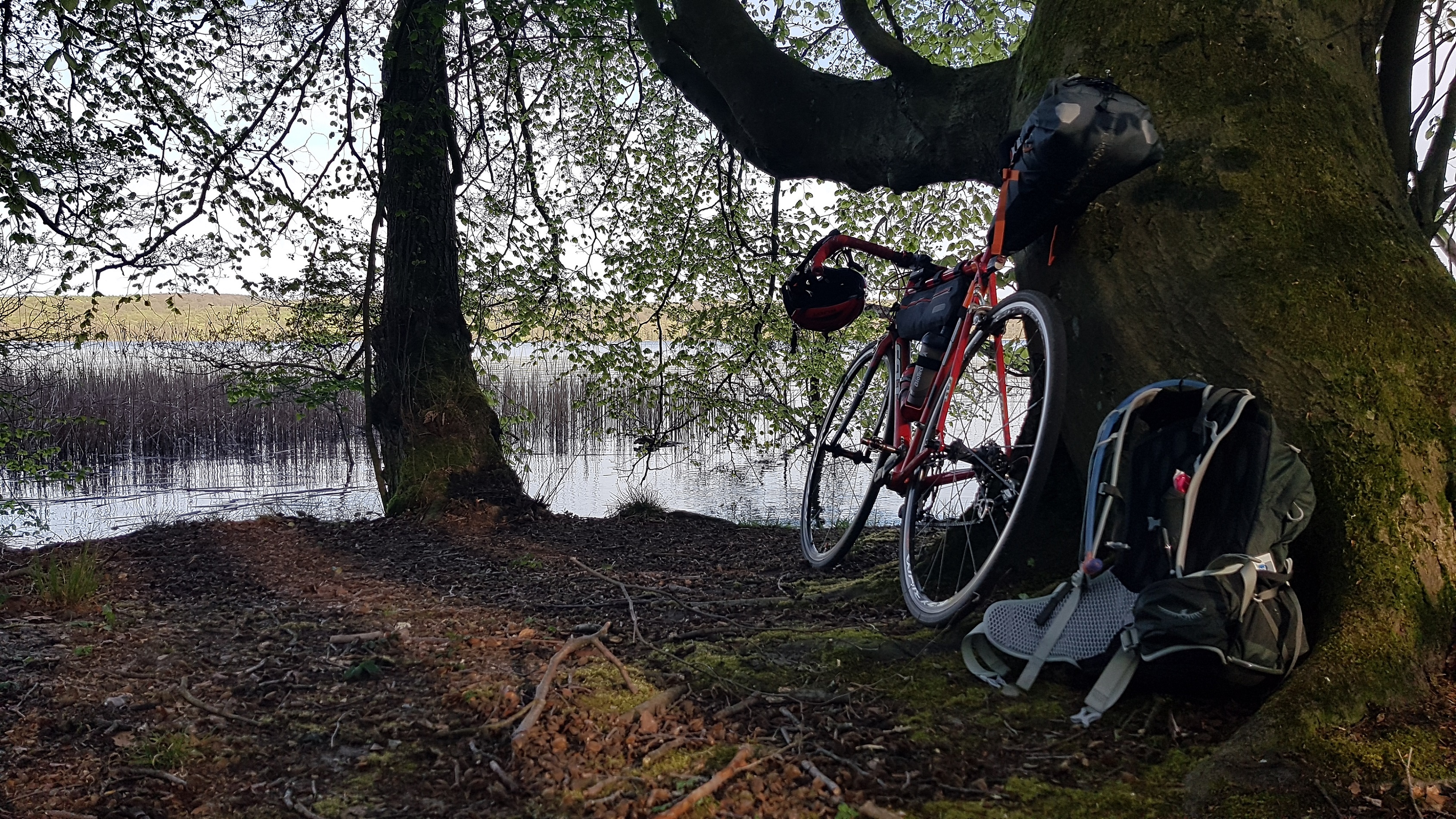 auf Bikepacking Tour, 600 km in 2 Etappen