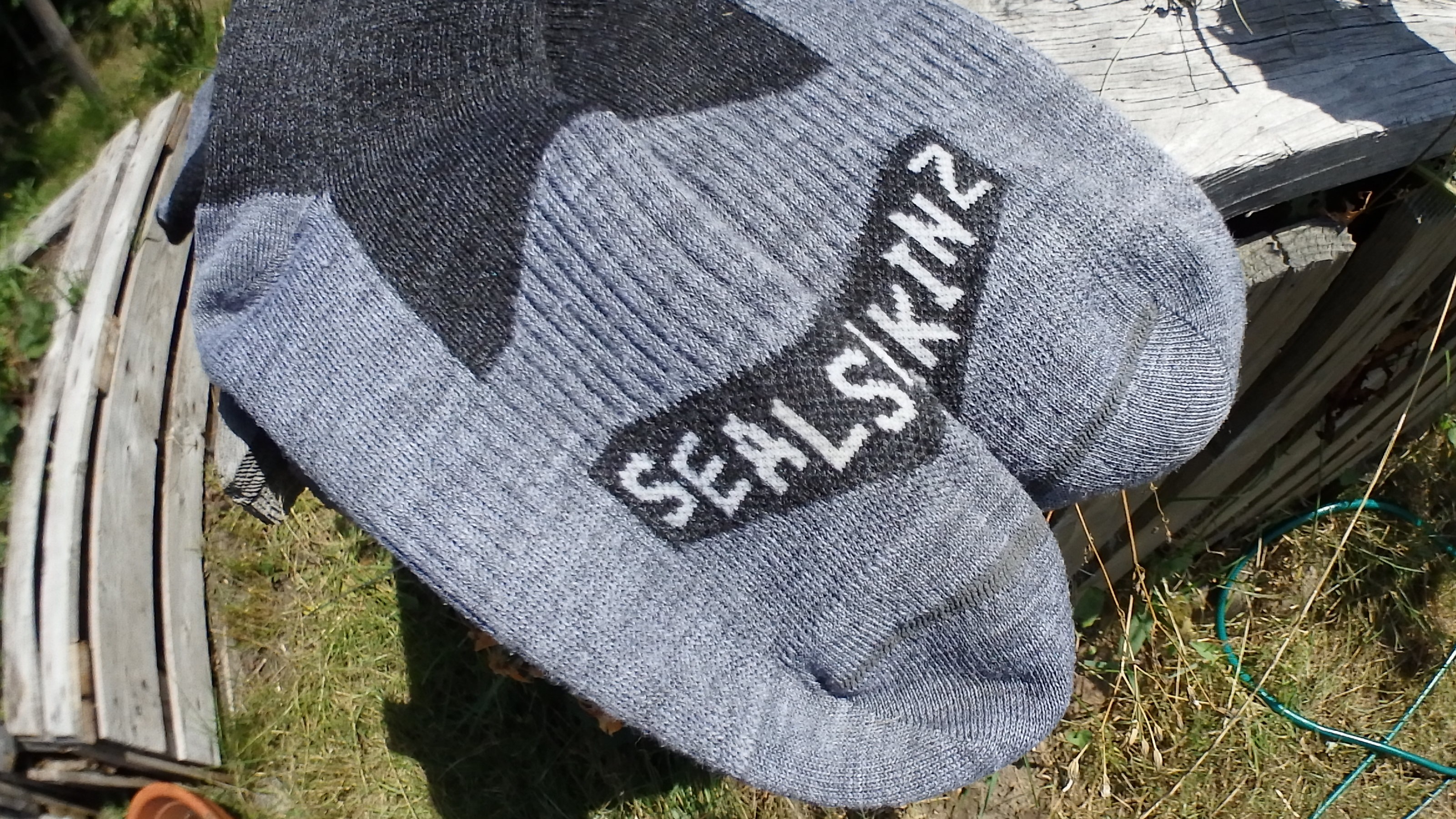 Logo auf Socken