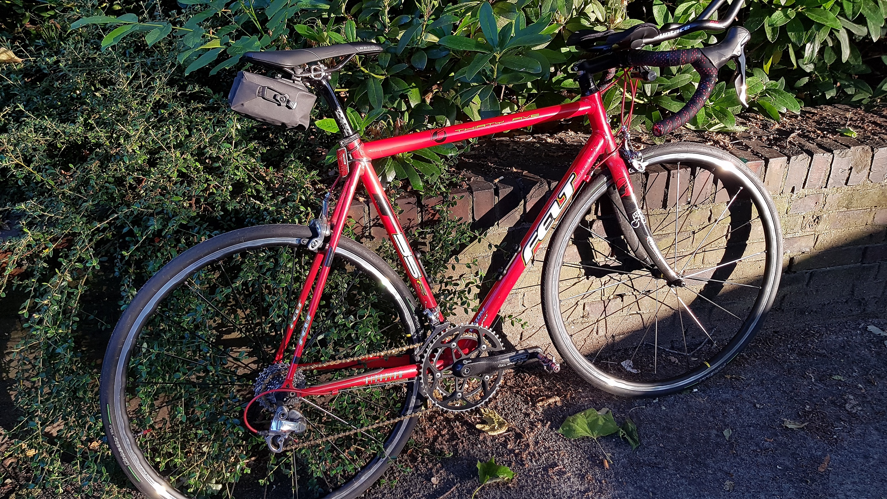 Rennrad im Langstrecken-Aufbau
