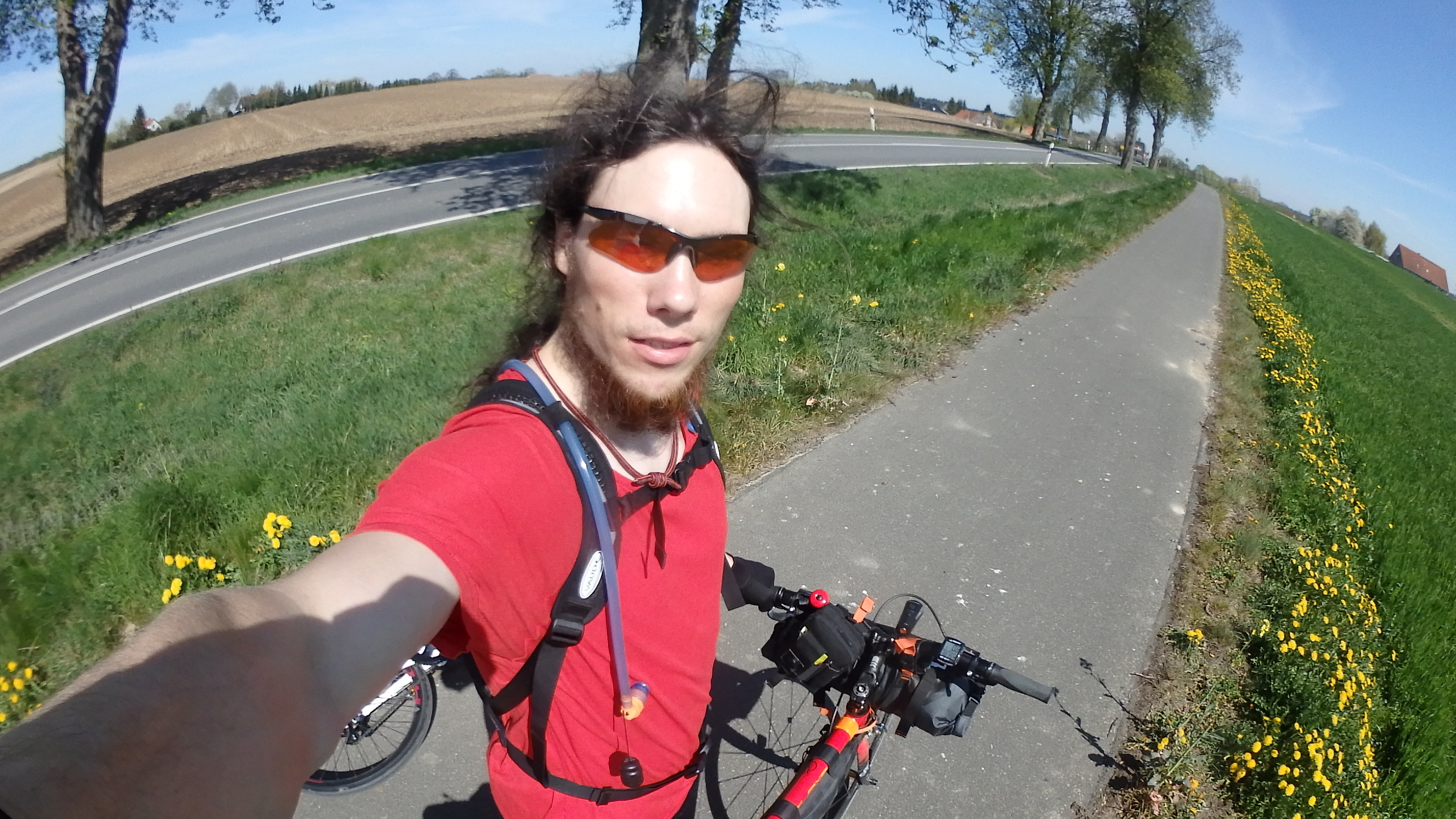 Daniel auf Bikepackingtour