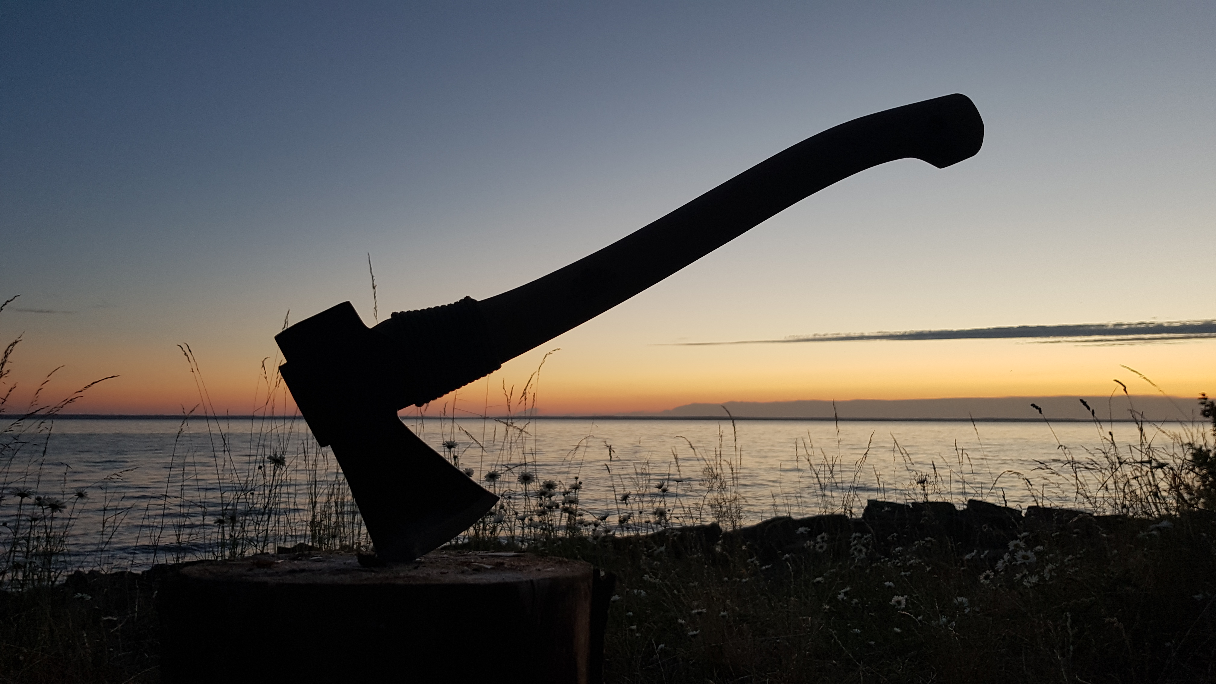 Abenddämmerung am Vänern in Schweden