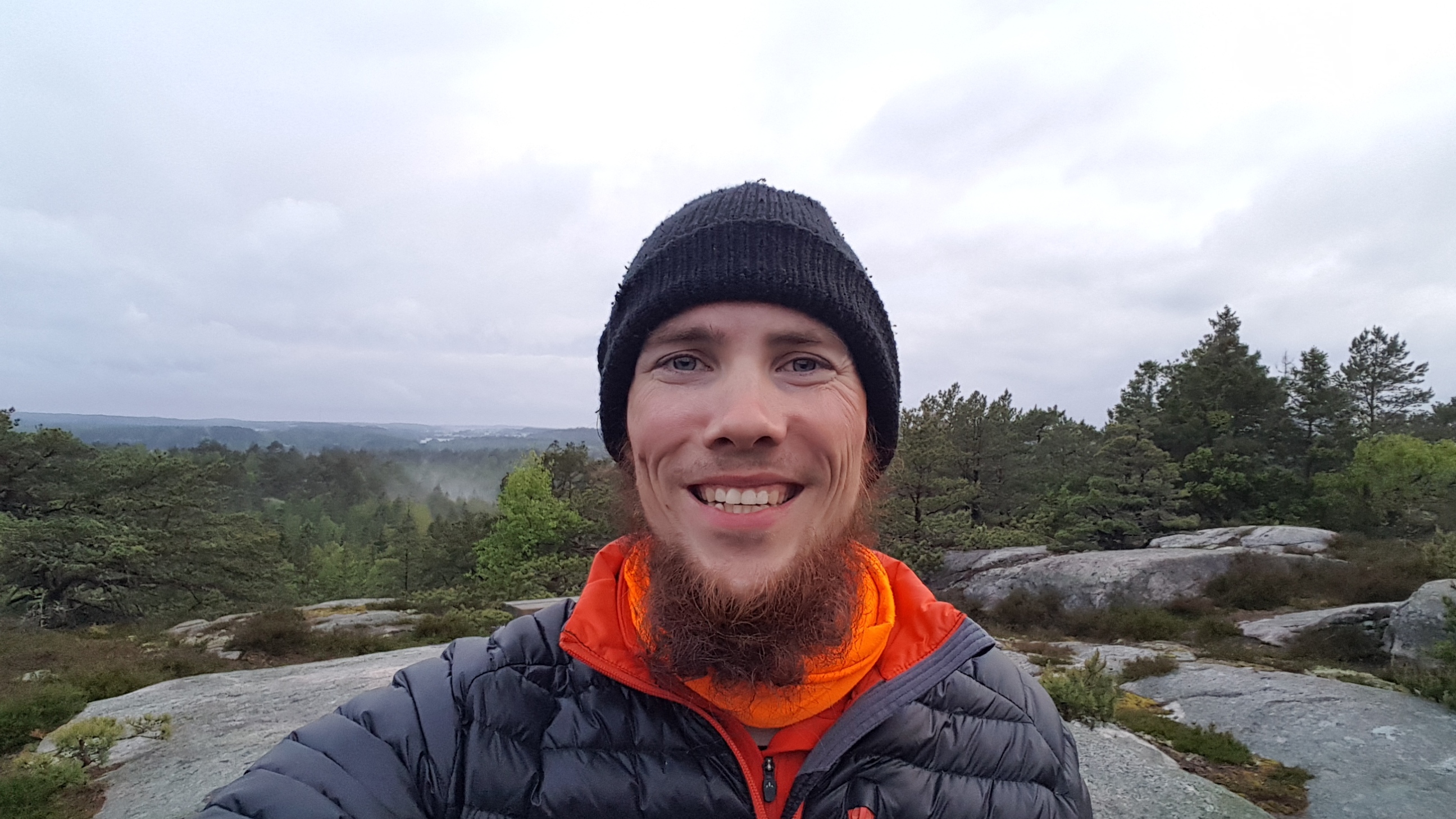auf Bikepacking nähe Strömstad in Schweden