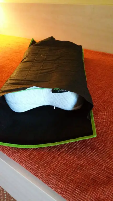 Kissen kurz nach dem einpacken