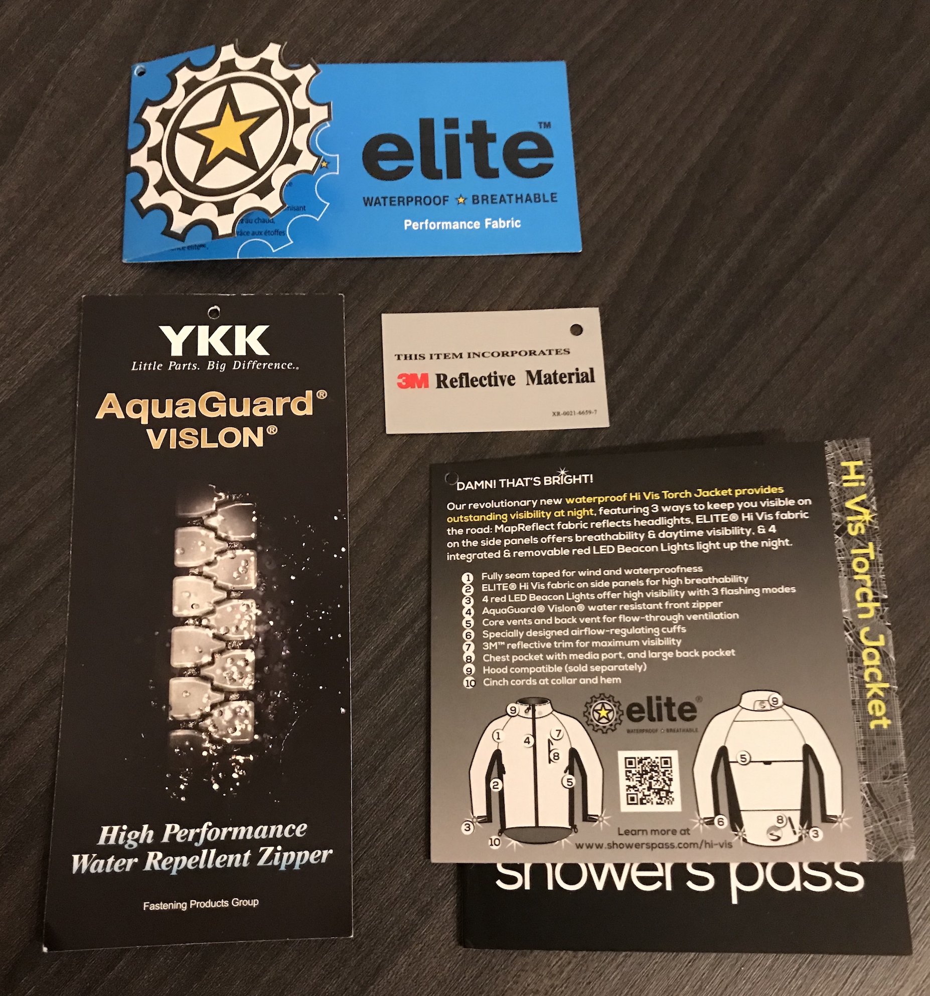 Showers Pass Hi VIS Jacket Material