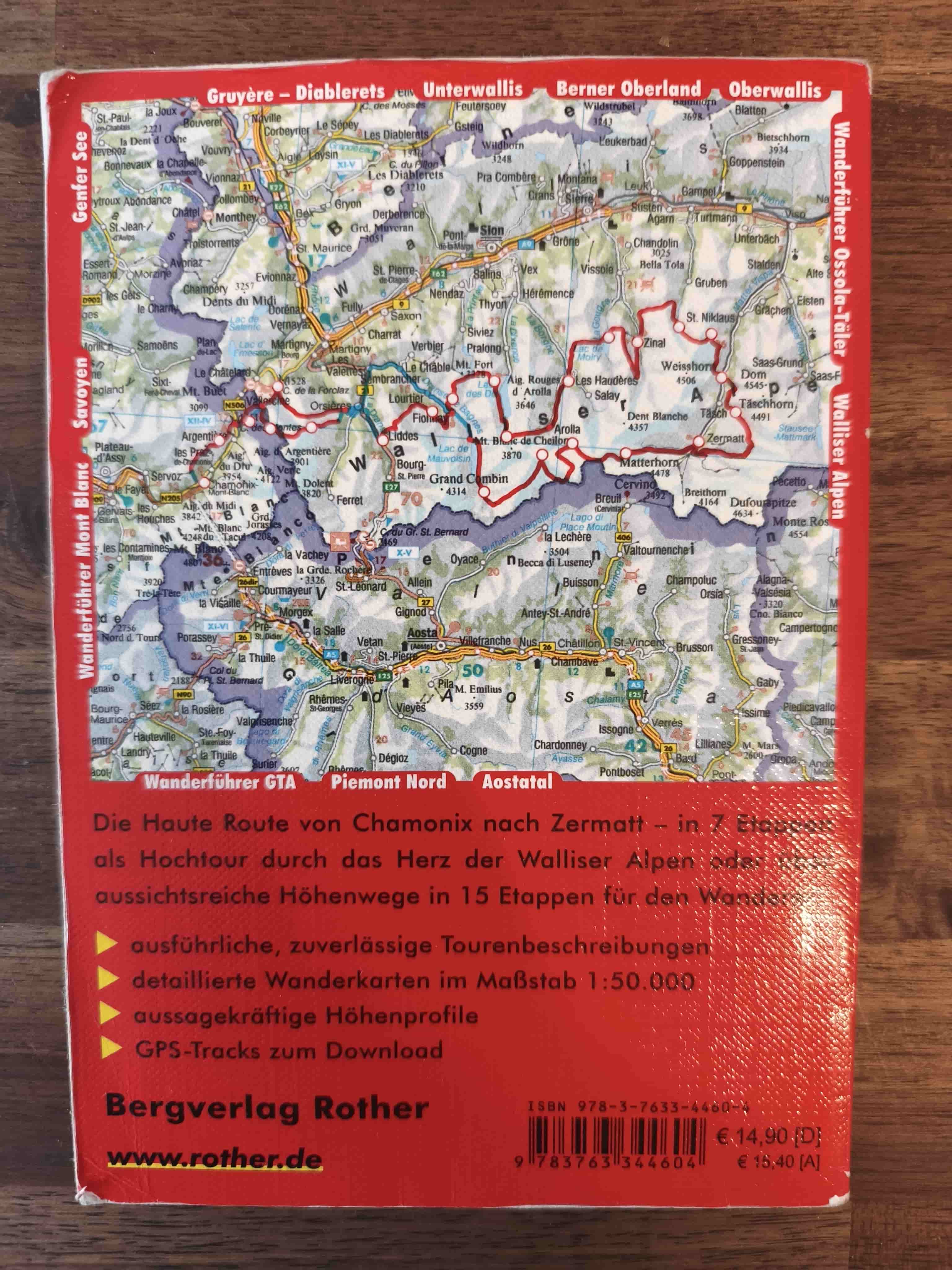 Der OUTSIDEstories-Test: ROTHER BERGVERLAG Haute Route: Von Chamonix nach Zermatt – Wanderführer