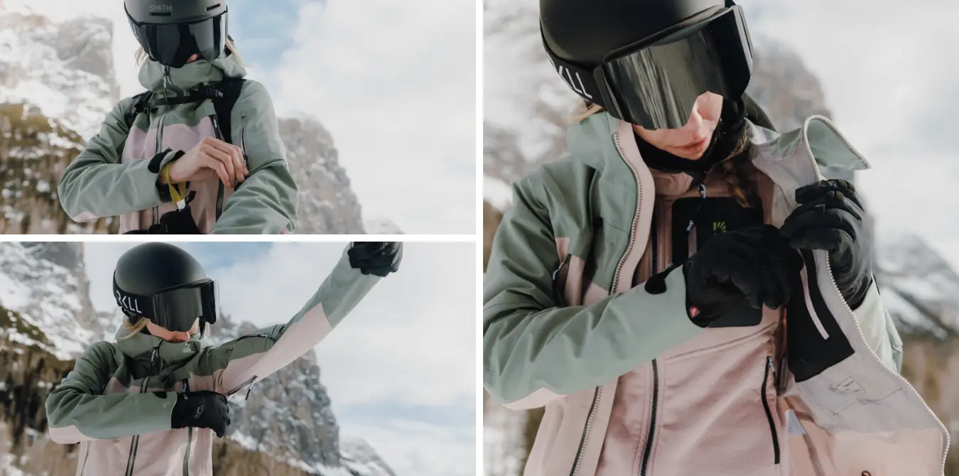 Das ideale Skitourenoutfit von Karpos: Wetterschutz versus Atmungsaktivität. Die Squall-Jacke und Hose
