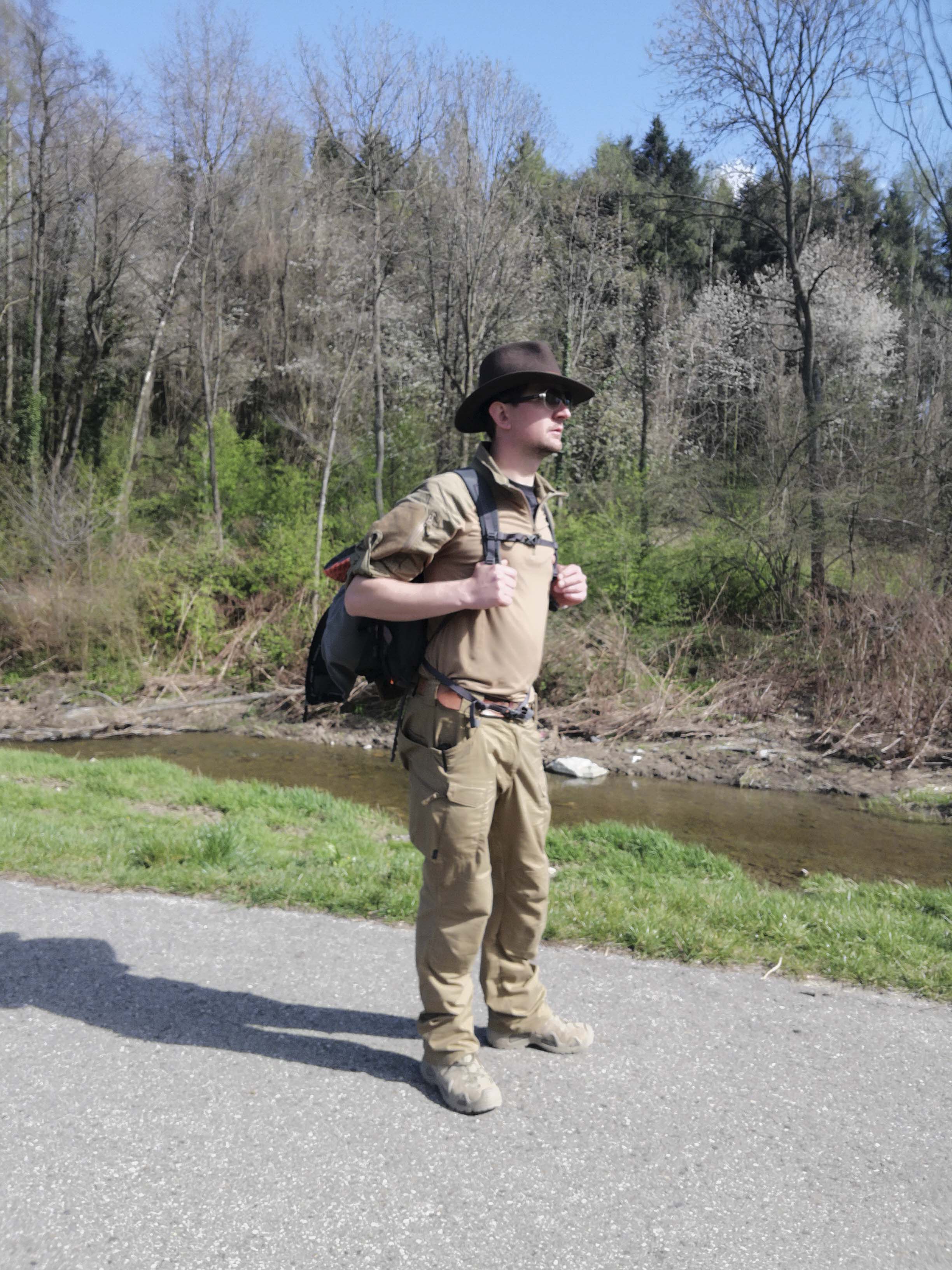 Ich mit Rucksack