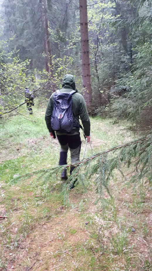 von hinten