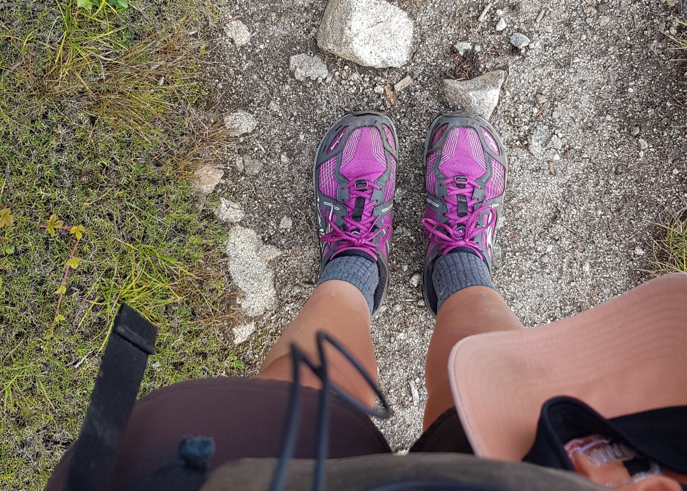 Die Schuhe nach einigen Hundert Kilometer in Benutzung