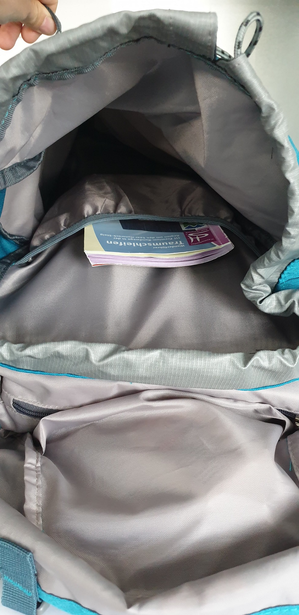 Innenseite des Rucksacks