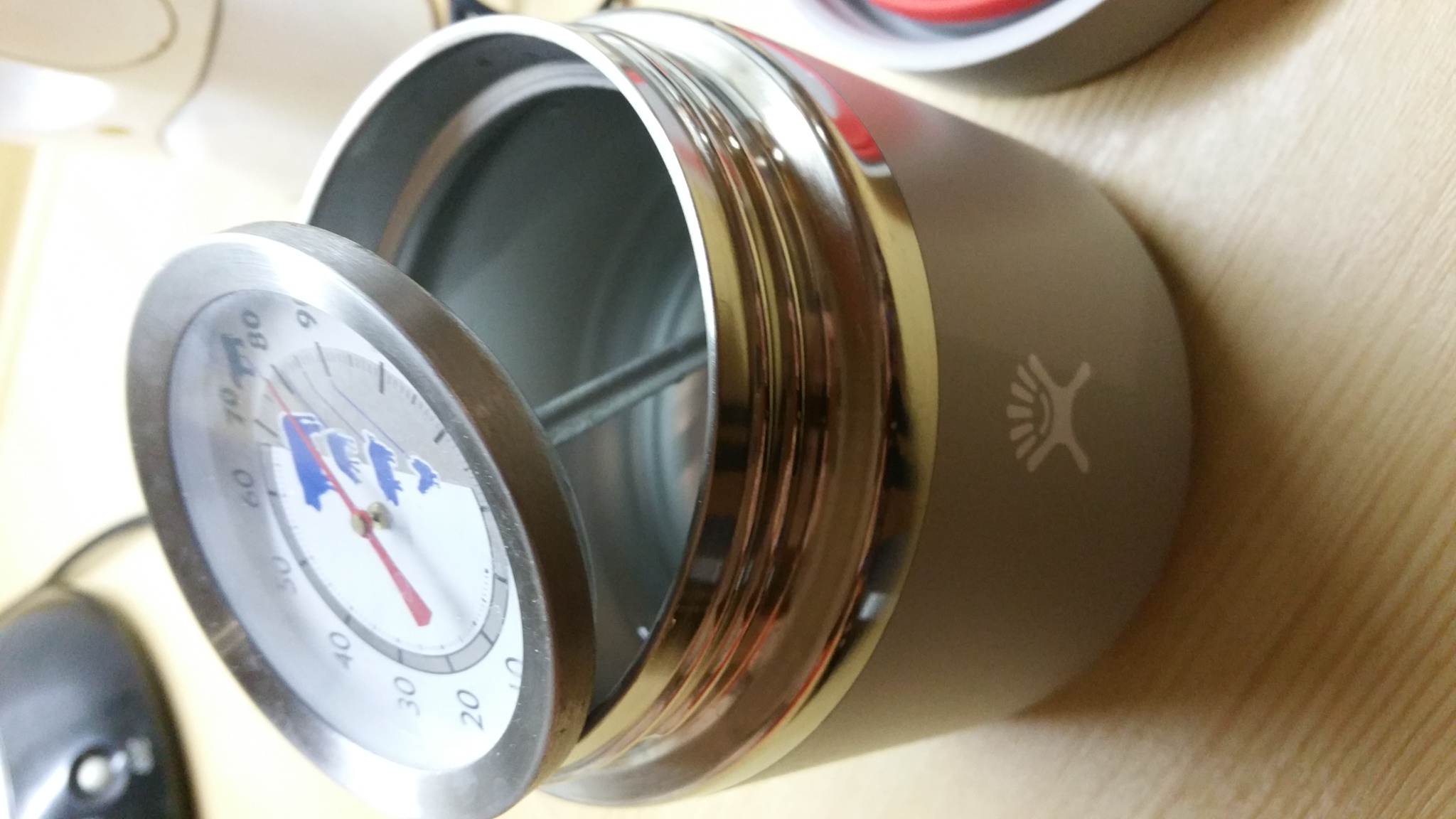gemessen wird mit Bratenthermometer