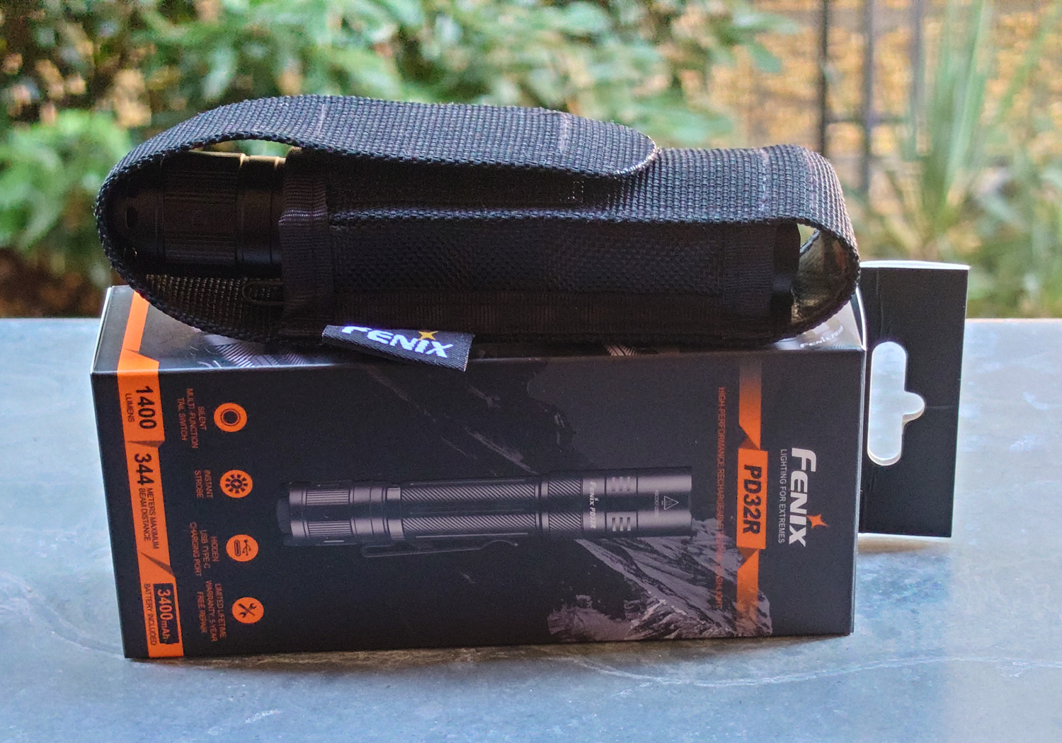 Lampe und Verpackung