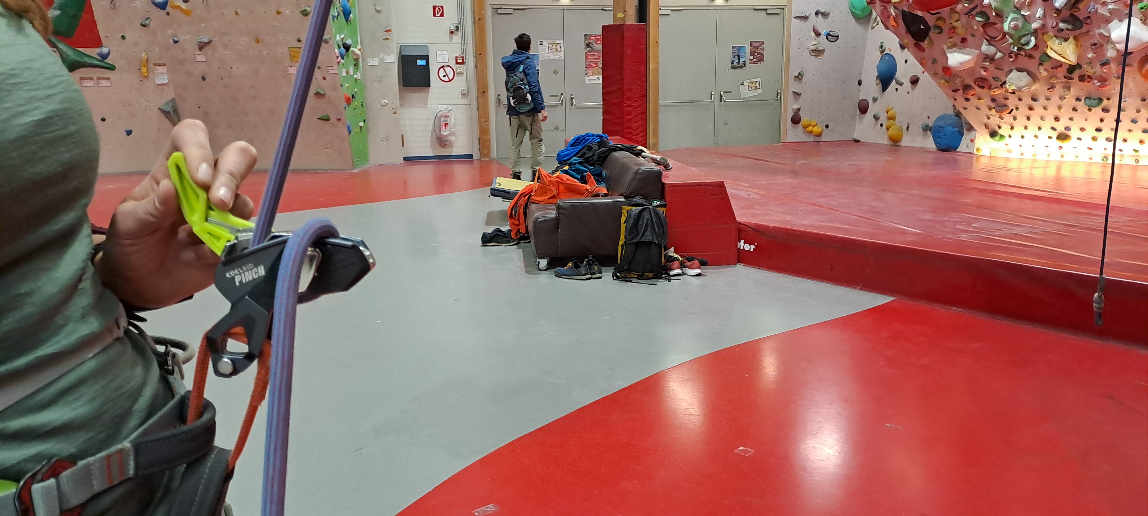 in der kletterhalle